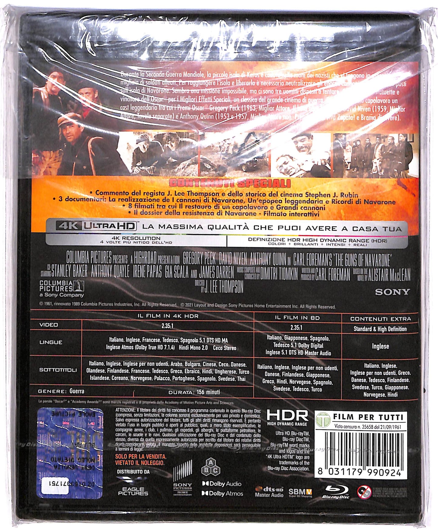 EBOND I Cannoni Di Navarone 4K + BLU RAY BLURAY DB672160
