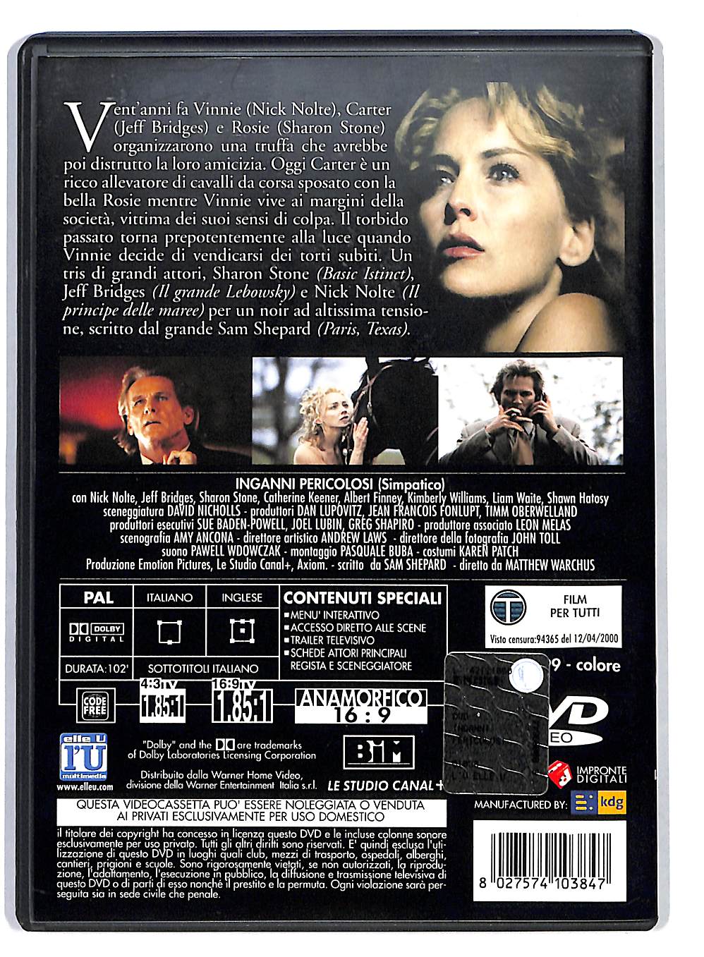 EBOND Inganni pericolosi DVD DB672315