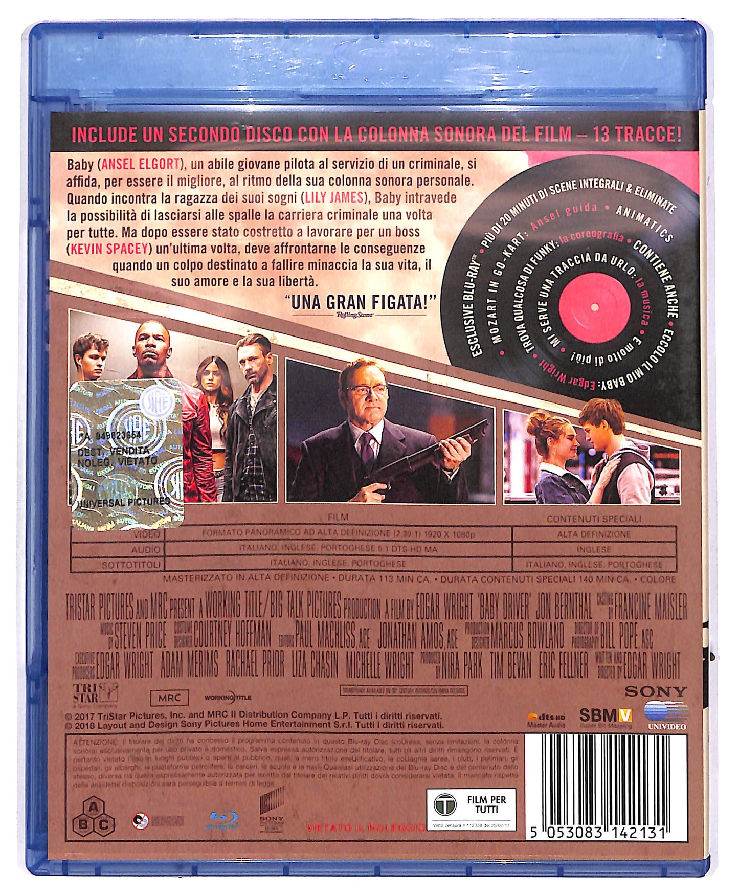 EBOND Baby Driver - Il Genio Della Fuga BLURAY+Colonna Sonora BLURAY DB672403