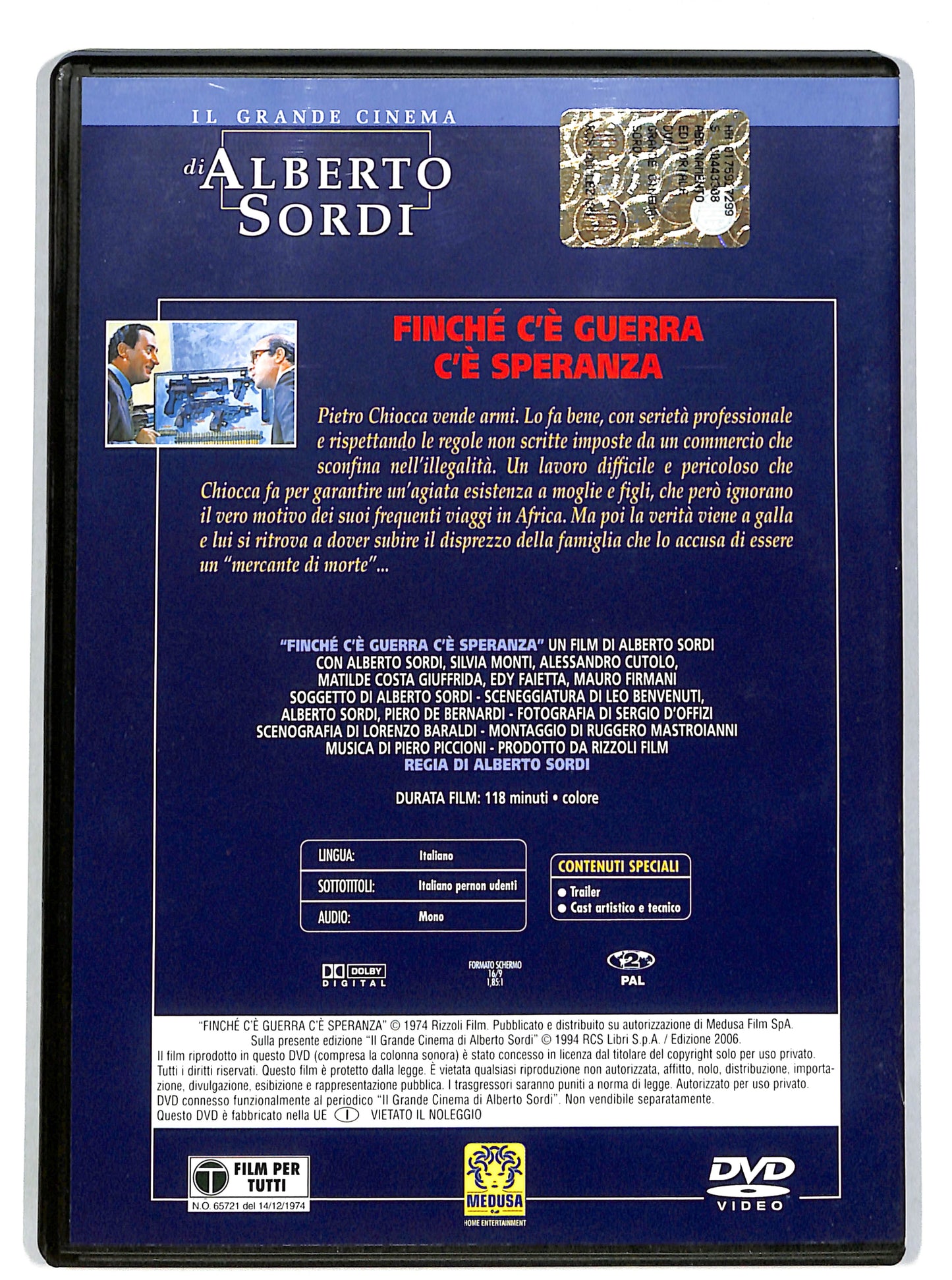 EBOND Finche c'e guerra c'e speranza EDITORIALE DVD DB672603