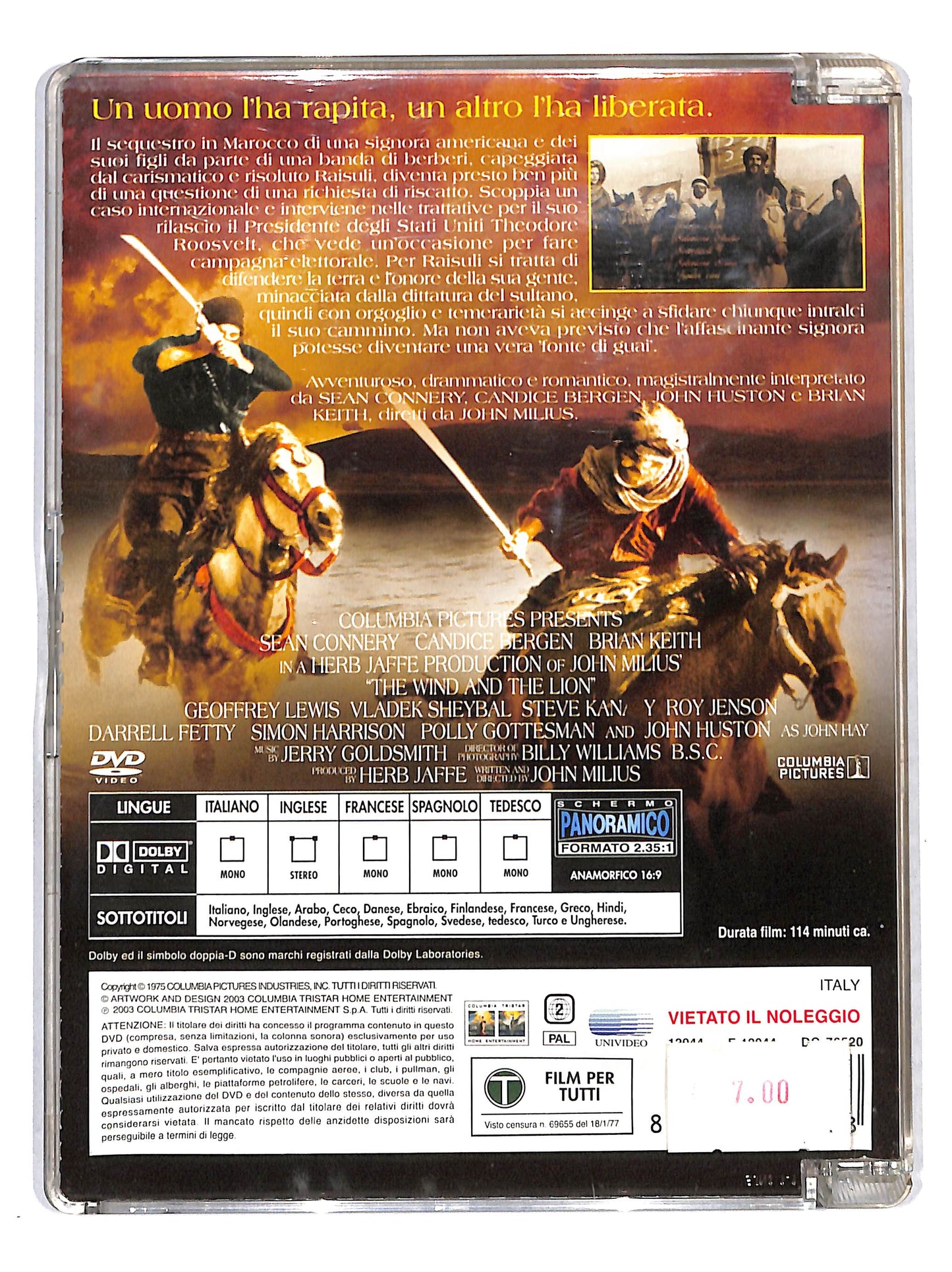 EBOND Il vento e il leone SJB DVD DB673125