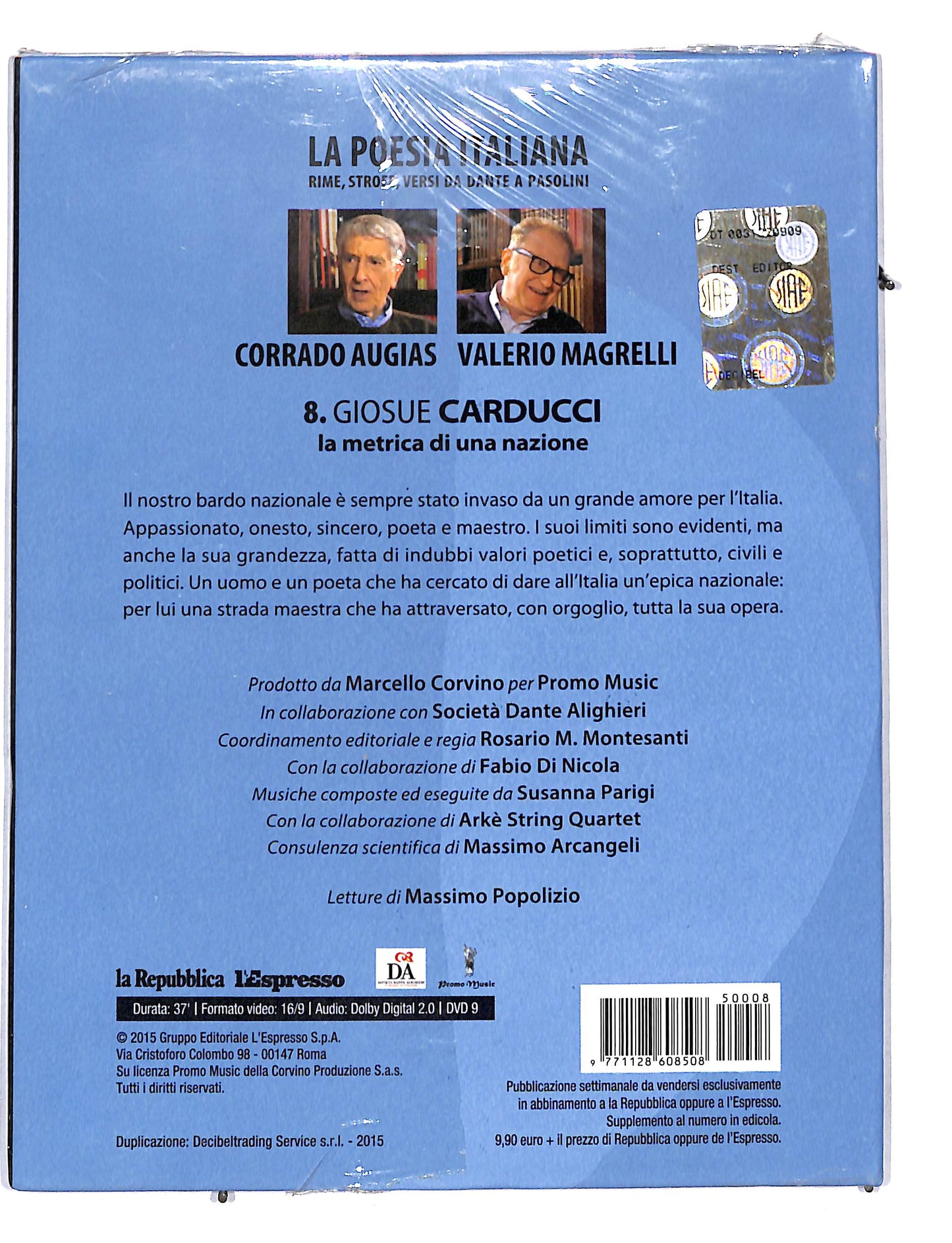 EBOND La poesia italiana vol 8 Giosue Carducci EDITORIALE DVD DB673207