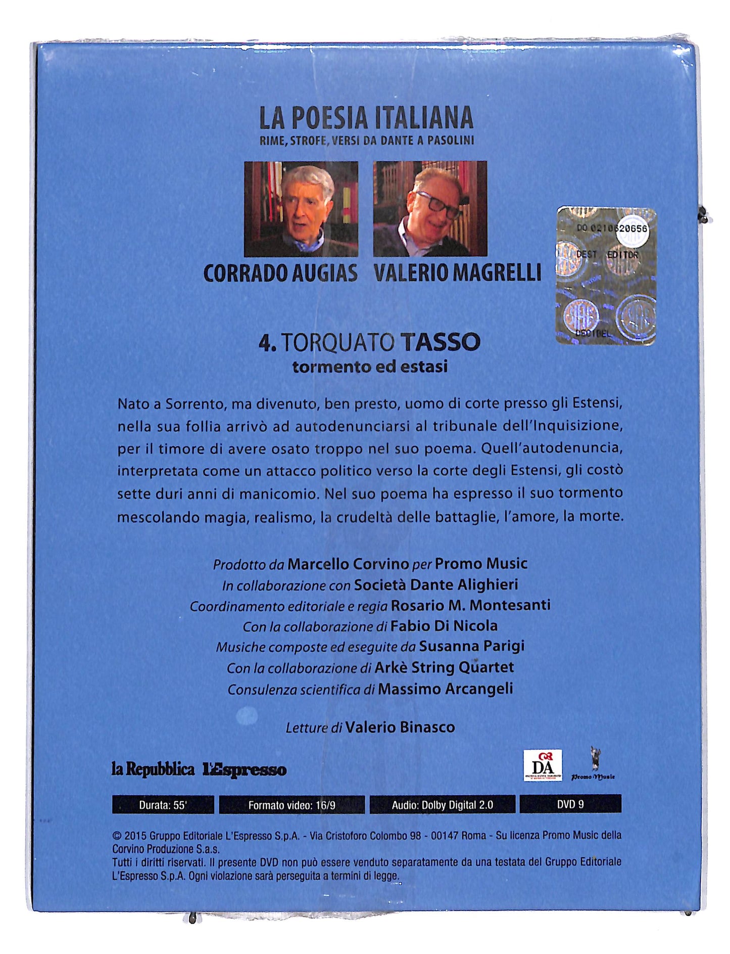 EBOND La poesia italiana vol.4 Torquato Tasso DVD DB673210