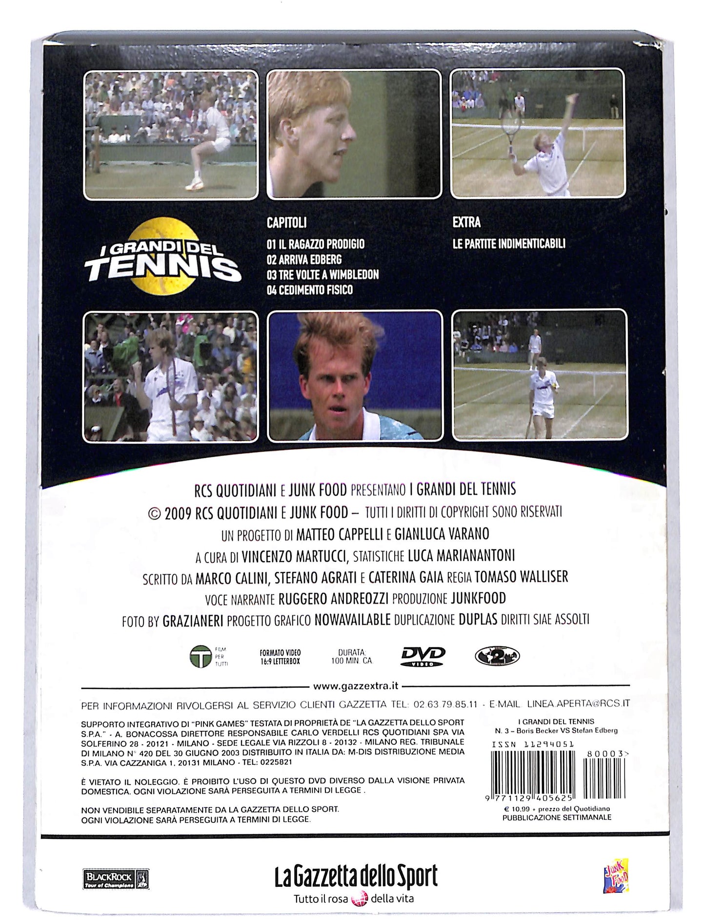 EBOND I grandi del tennis vol 3 Becker vs Edberg EDITORIALE DVD DB673216