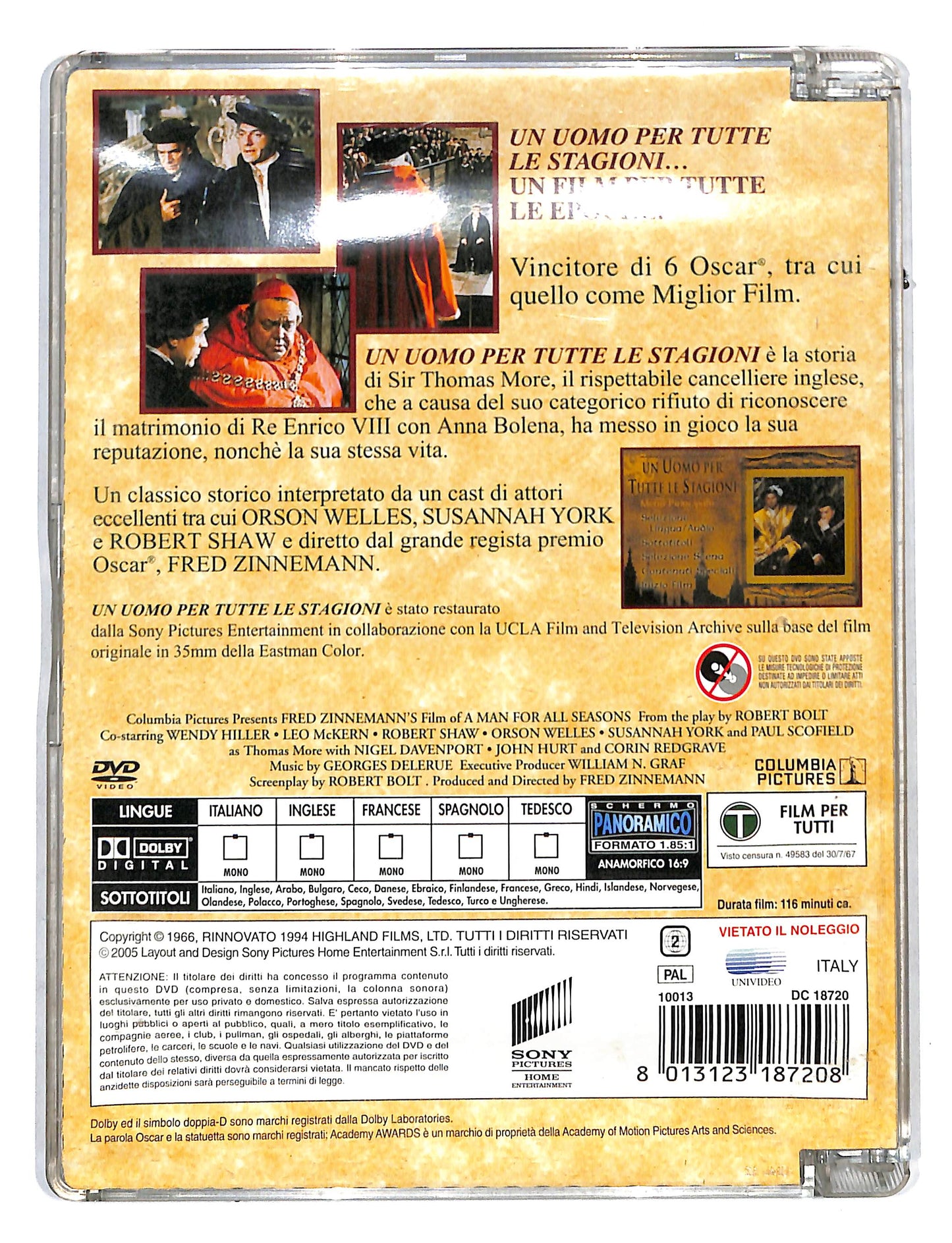 EBOND Un Uomo per tutte le stagioni SJB DVD DB673256