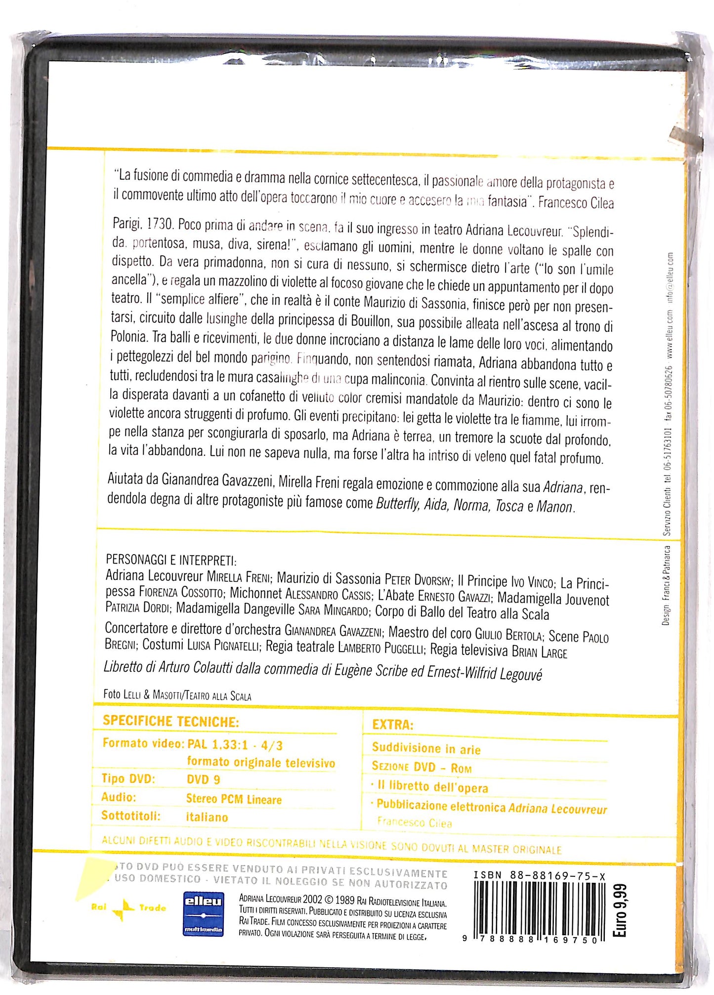 EBOND Adriana Lecouvreur - Francesco Cilea EDITORIALE DVD DB673634