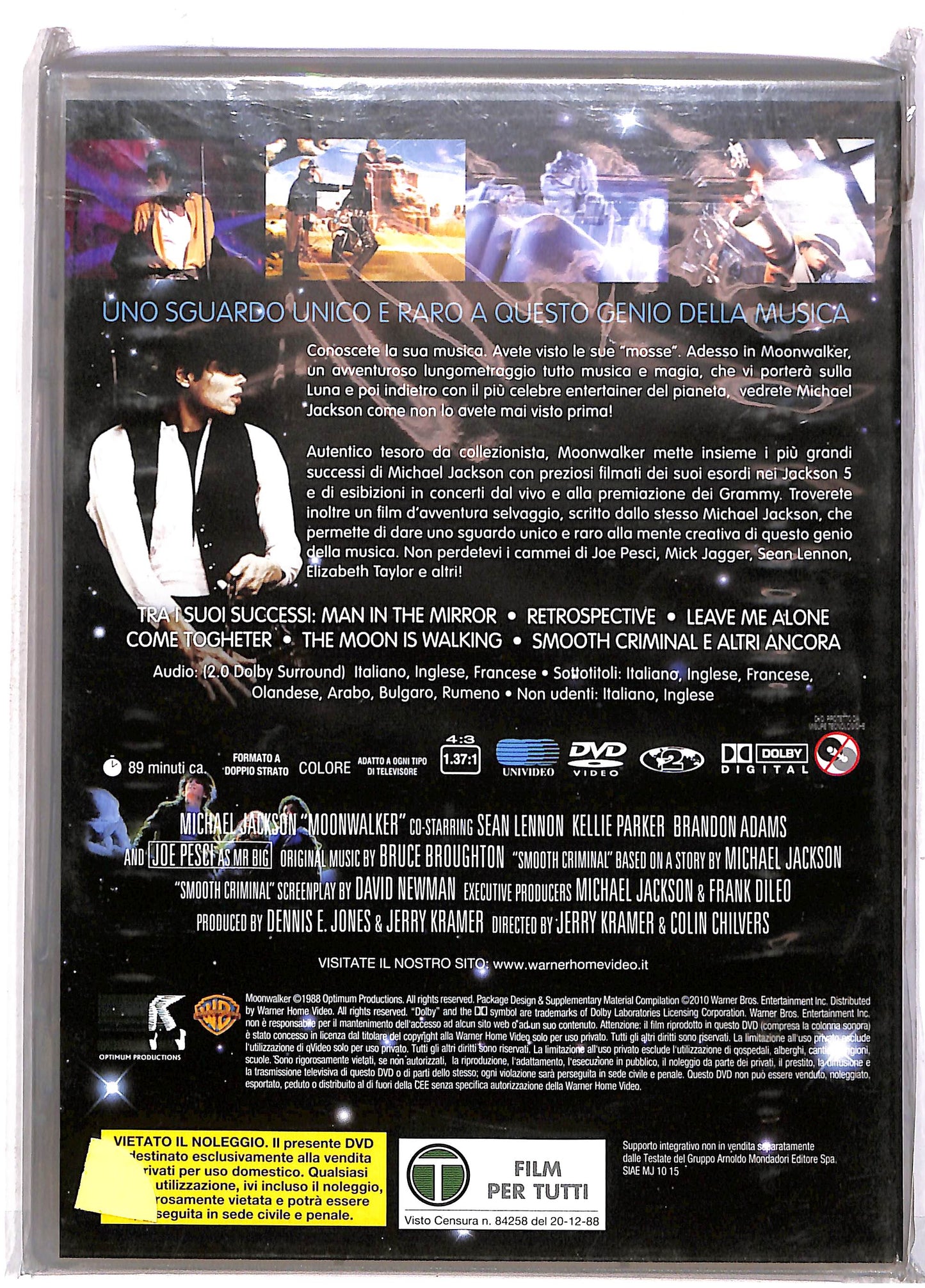 EBOND Moonwalker Con Michael Jackson DVD DB673939