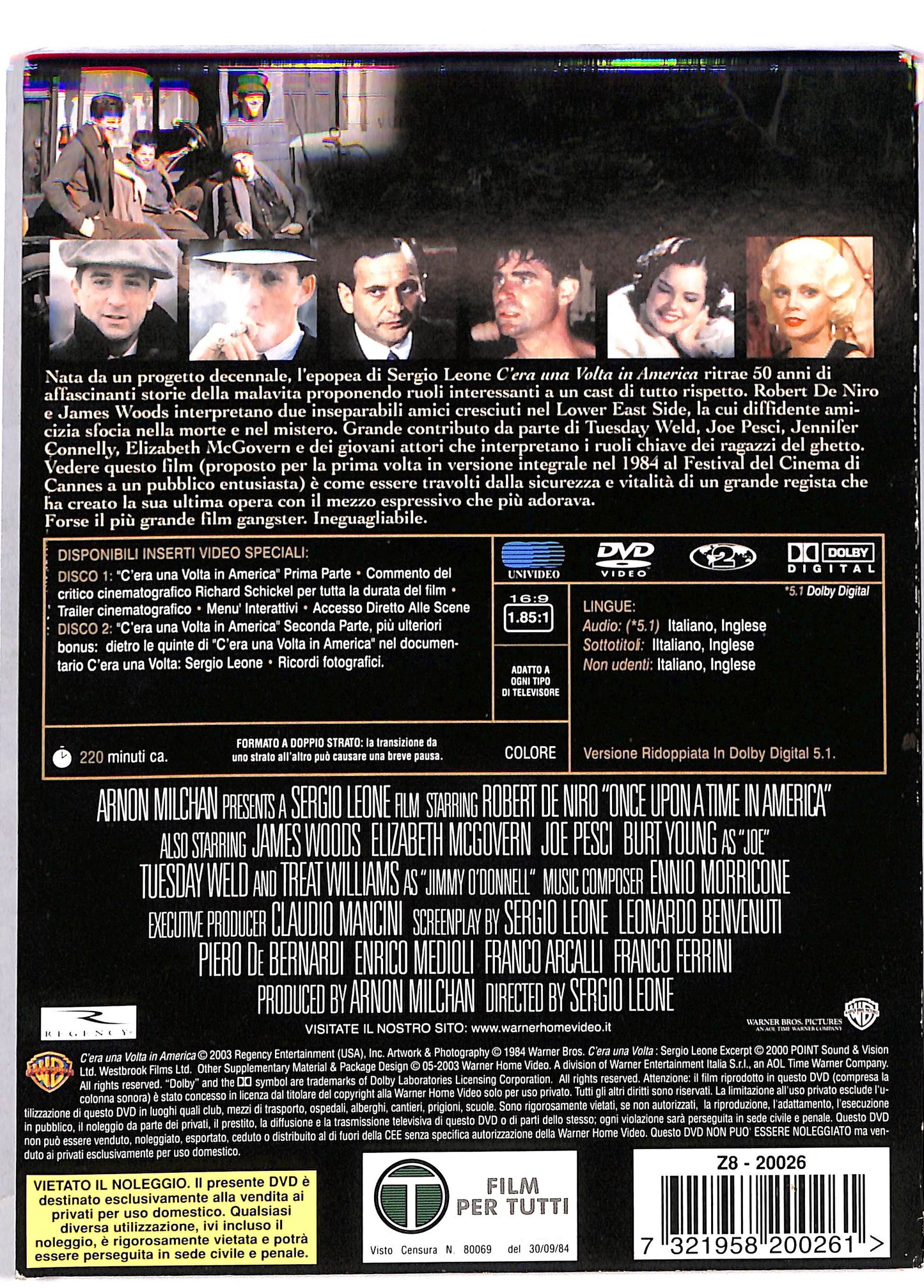 EBOND C'era una volta in america Special Edition (2 dischi) DVD DB674111