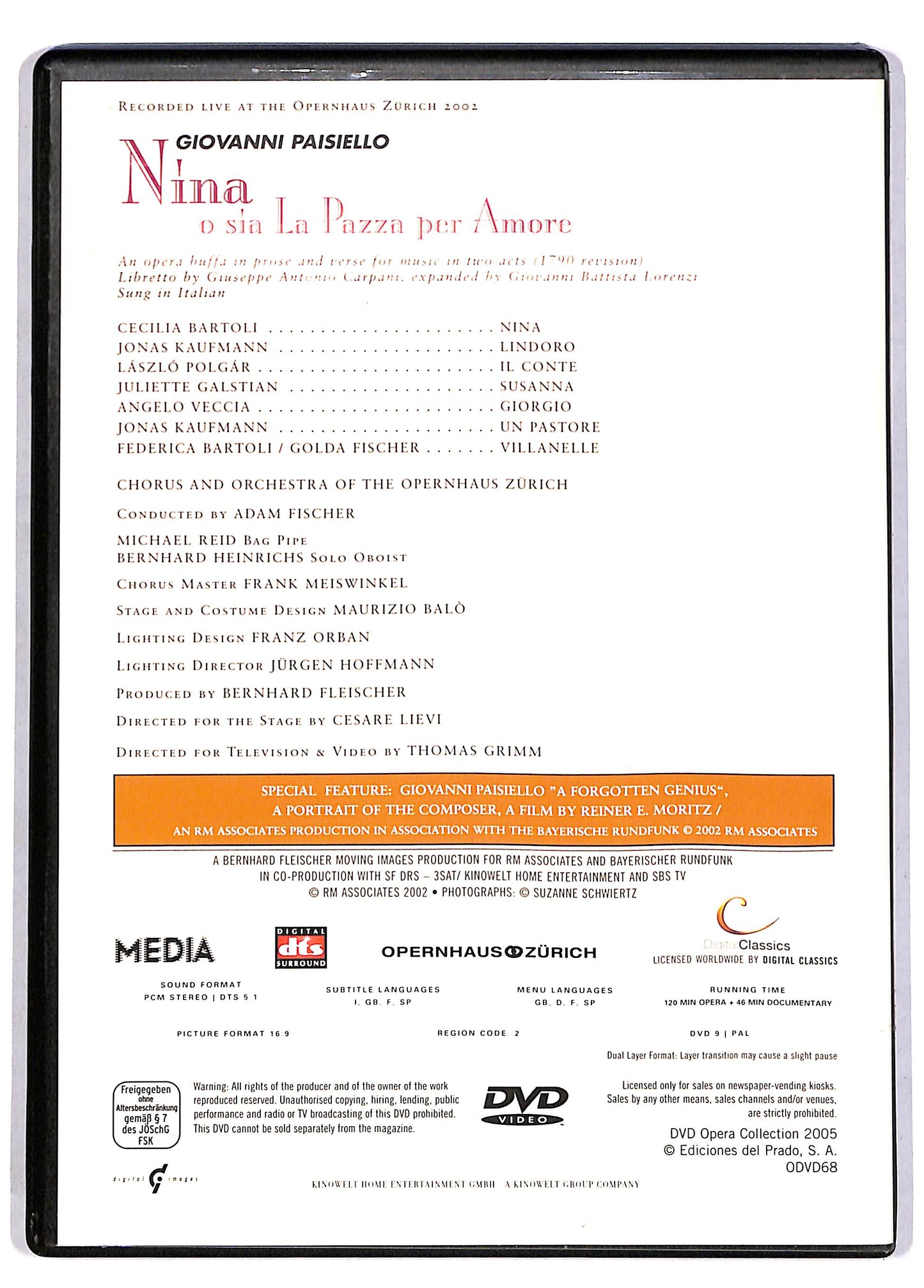 EBOND opera collection - Nina o sia la pazza per amore EDITORIALE DVD DB674129