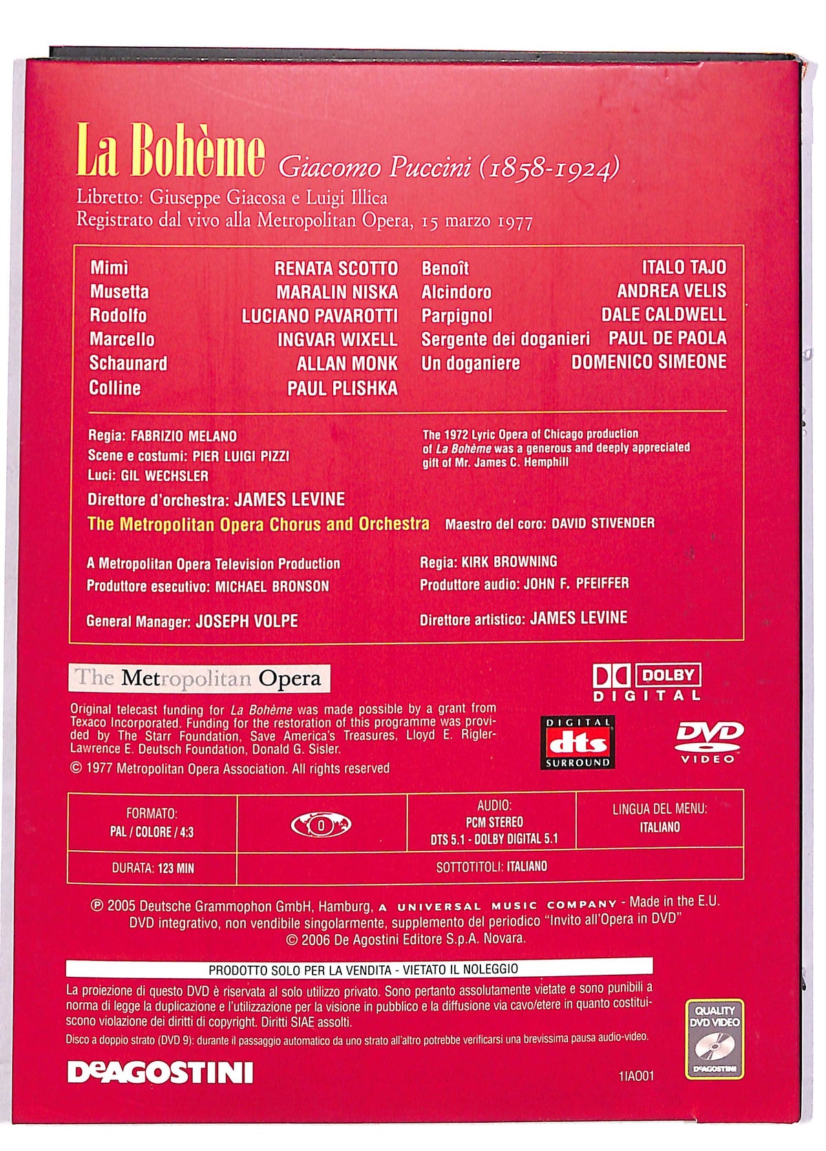 EBOND La Boheme - Invito all'Opera - Deagostini EDITORIALE DVD DB674156