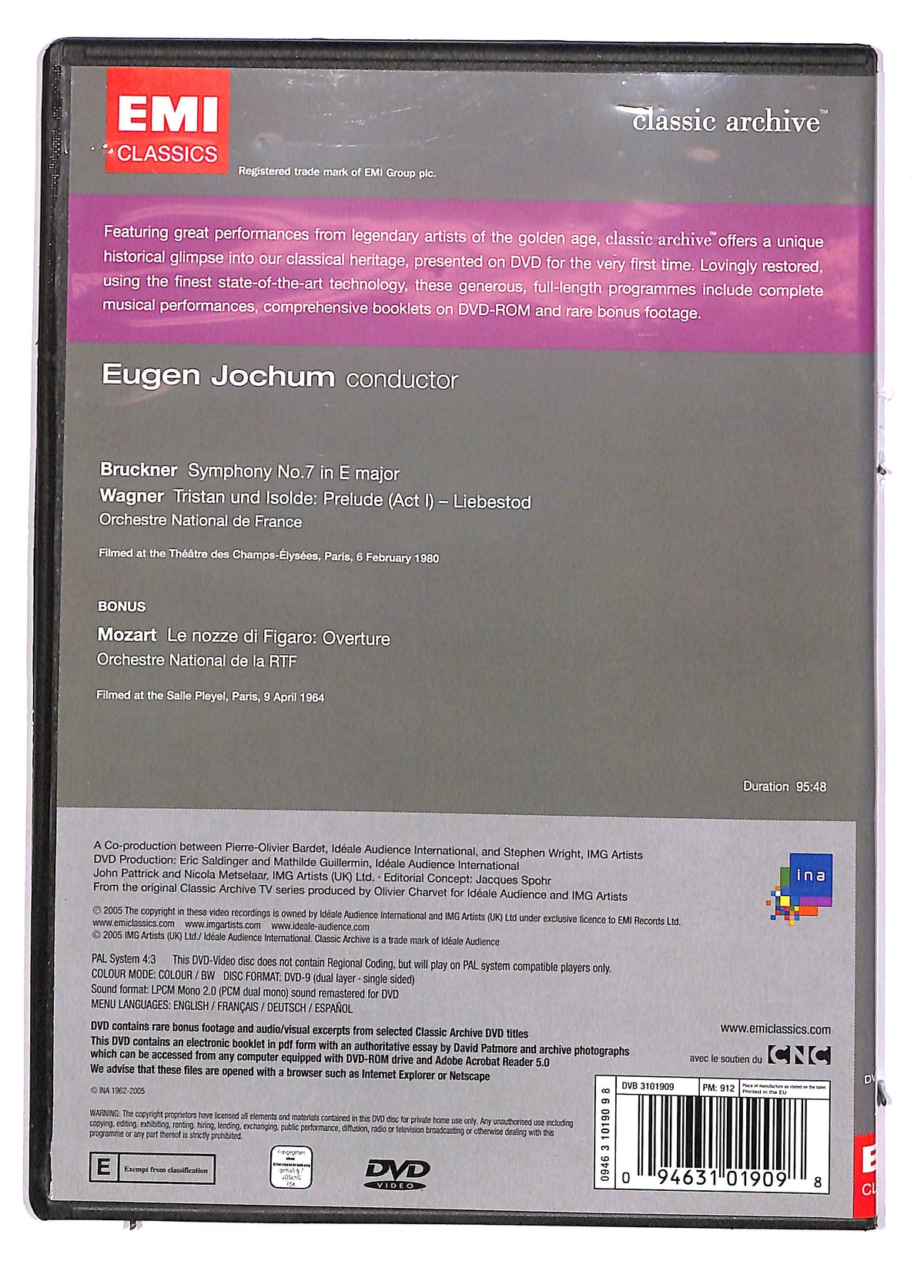 EBOND Eugen Jochum Bruckner Wagner EDITORIALE DVD DB674162
