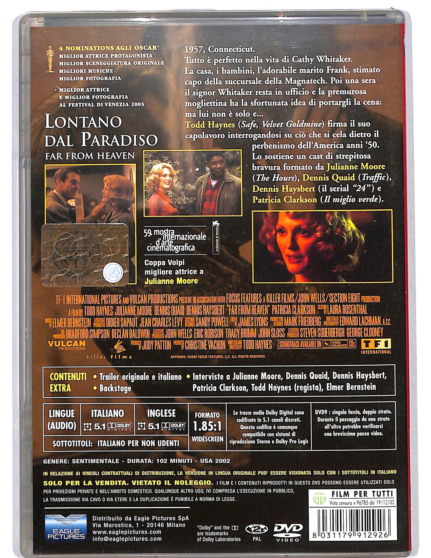 EBOND Lontano dal paradiso NOLEGGIO DVD DB674320