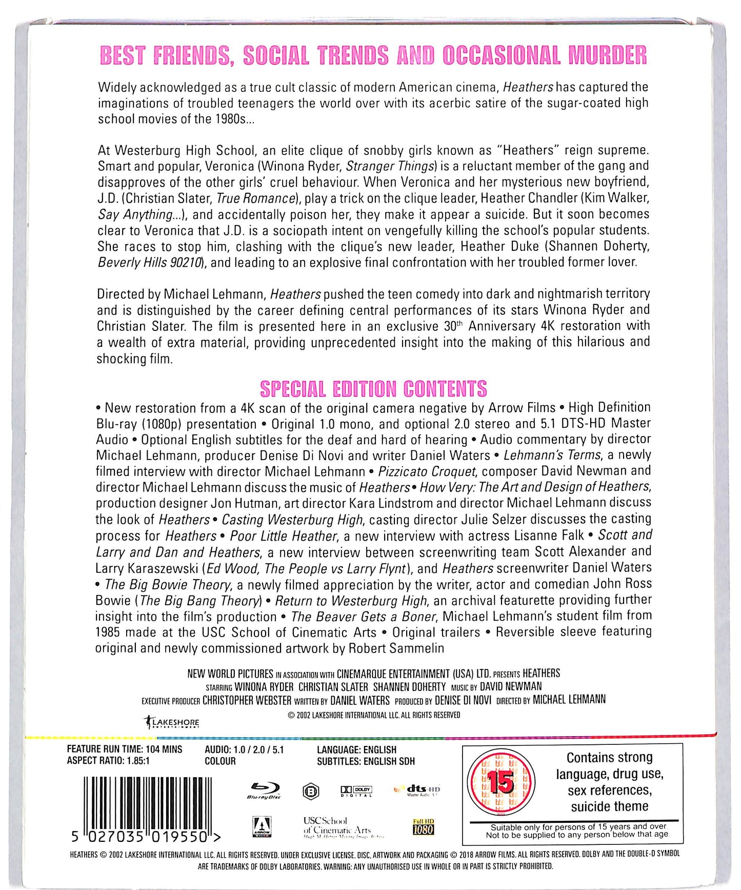 EBOND Heathers EDIZIONE UK BLURAY DB674405