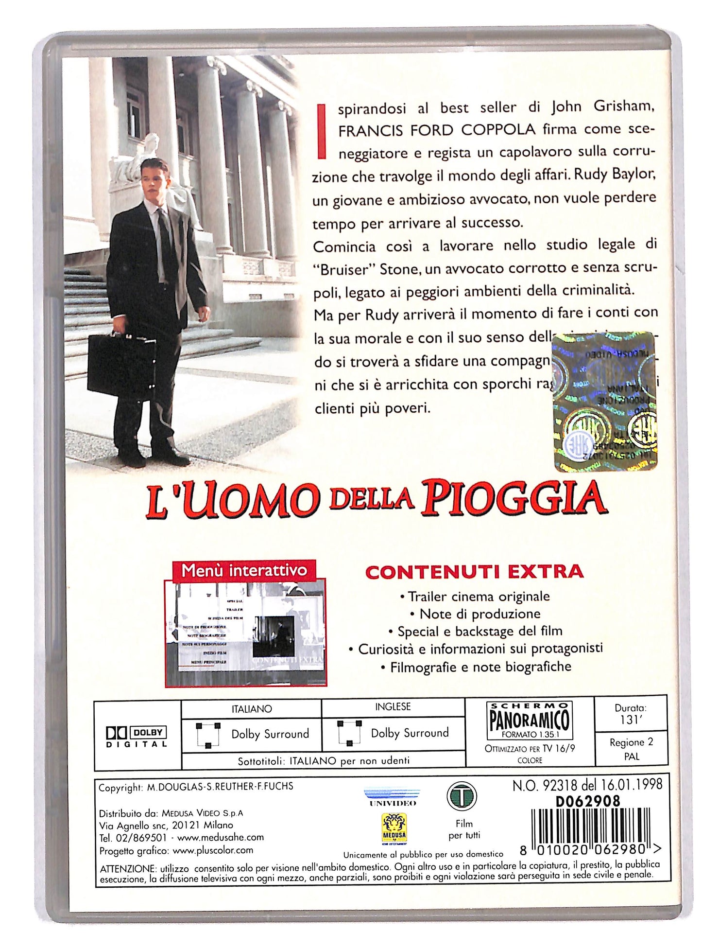 EBOND L'Uomo della pioggia DVD DB674455