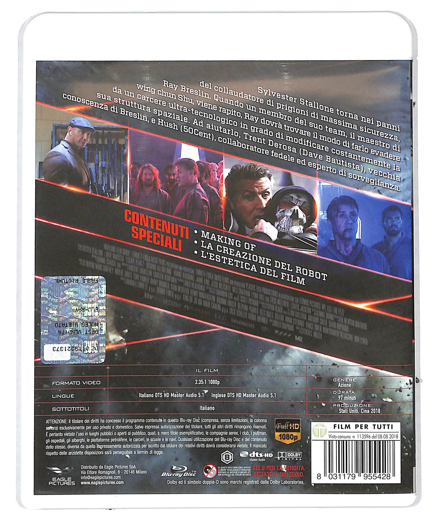 EBOND Escape Plan 2 - Ritorno all'inferno BLURAY DB674632