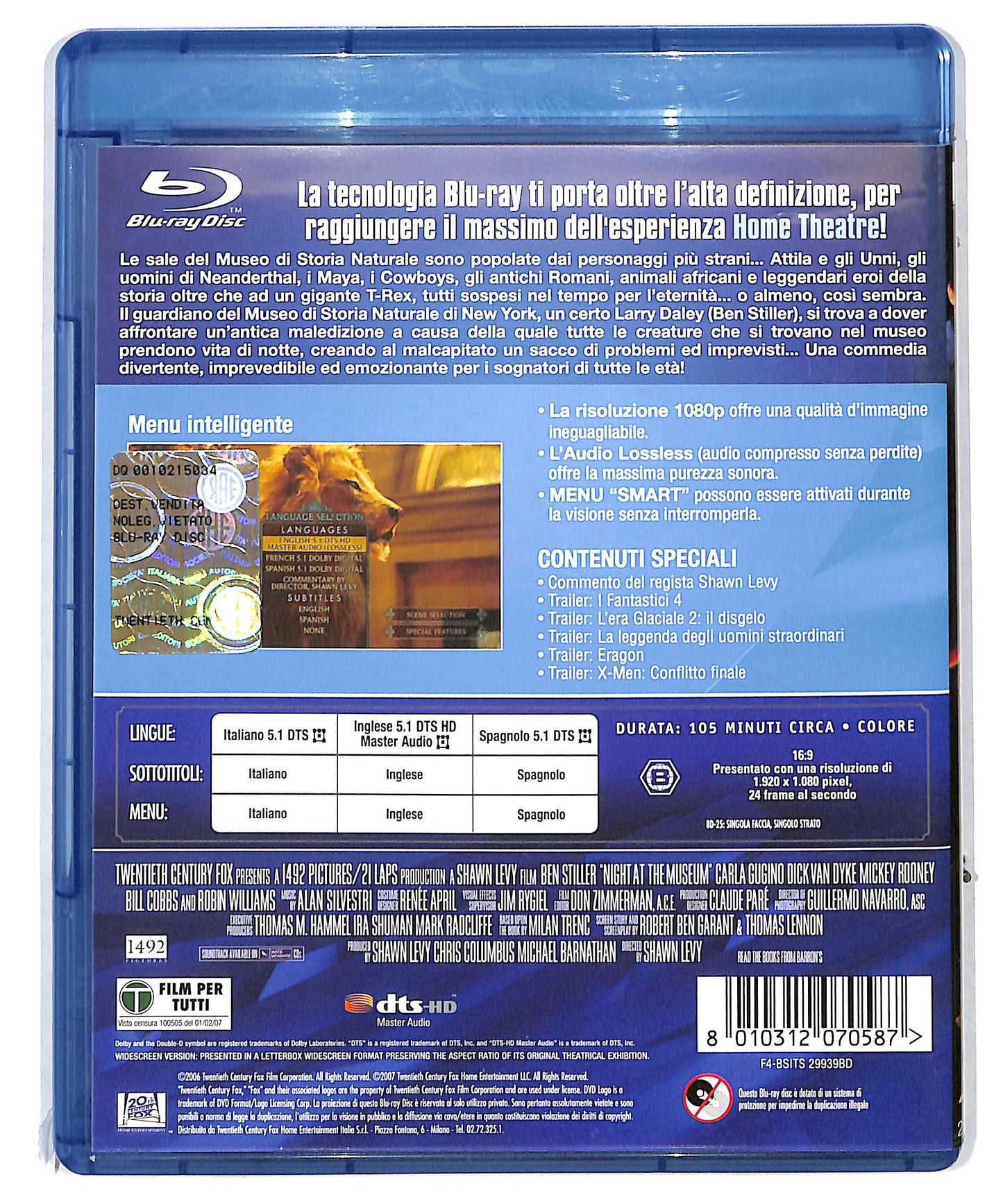 EBOND Una notte al museo BLURAY DB674661