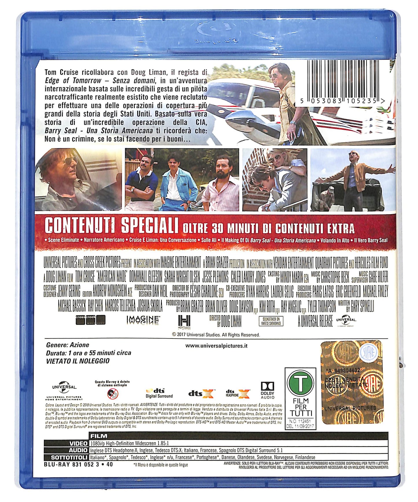 EBOND Barry Seal - Una Storia Americana BLURAY DB674666