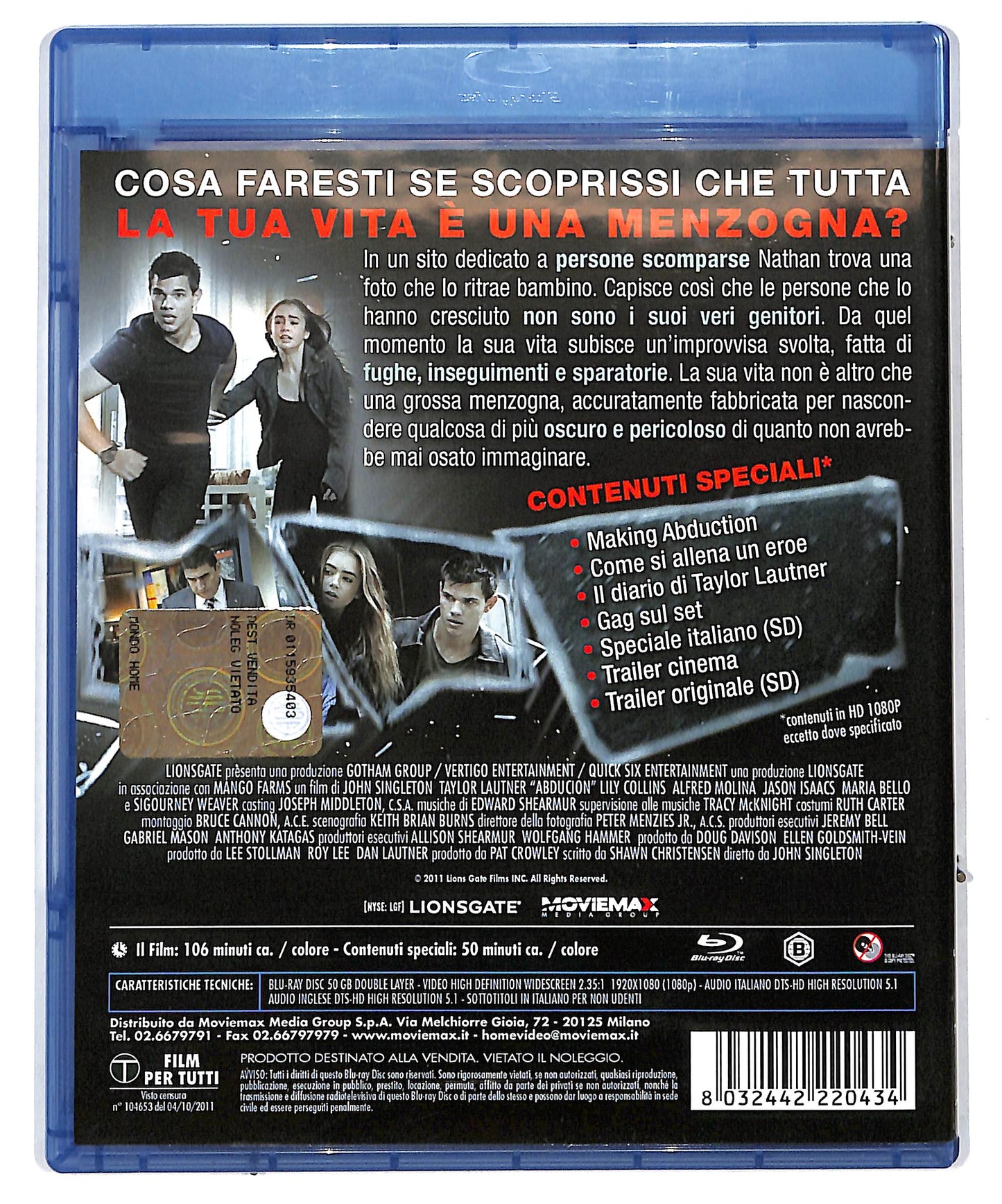 EBOND Abduction Riprenditi la tua vita BLURAY DB674678