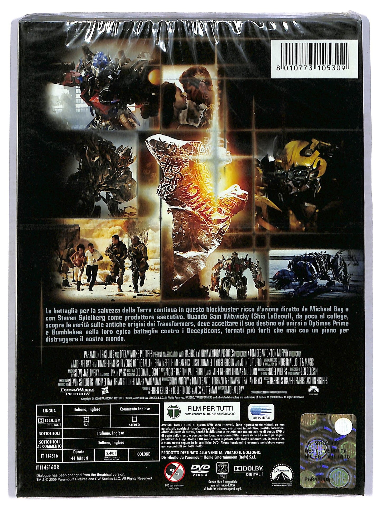 EBOND Transformers - La vendetta del caduto Slipcase SLIM DVD DB675233