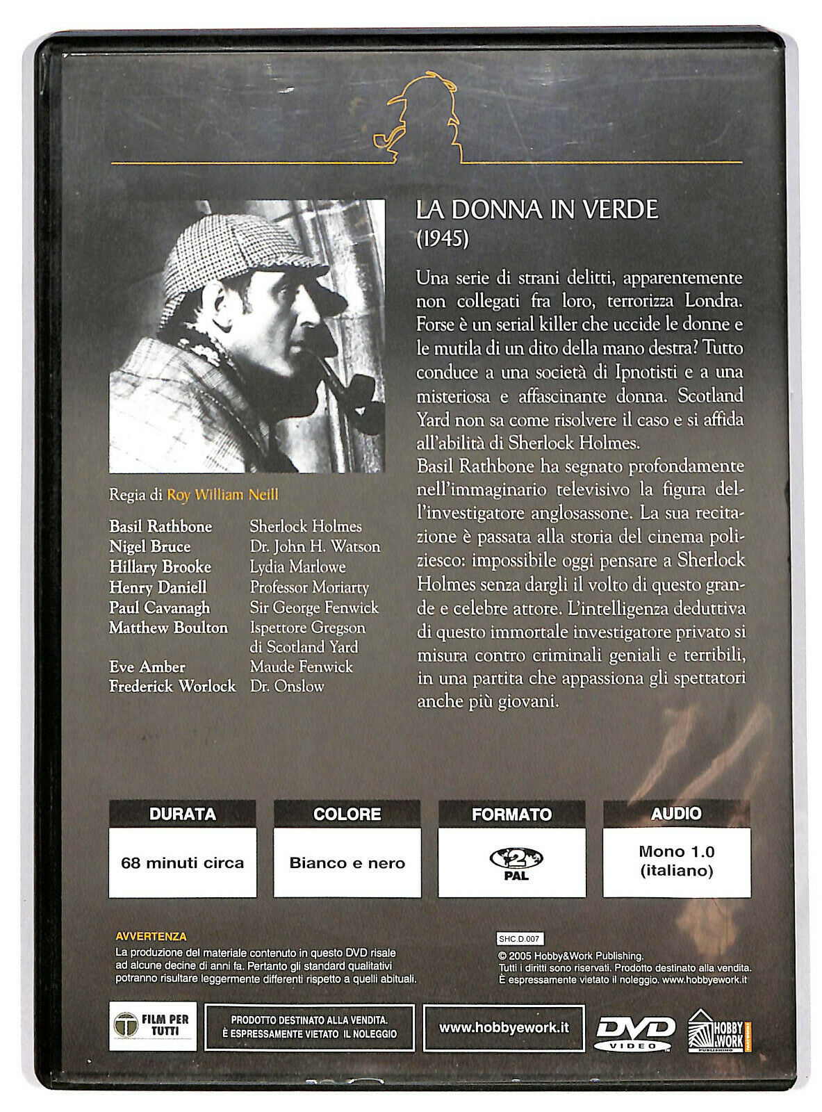 EBOND Sherlock Holmes - La Donna In Verde Editoriale DVD DB675454