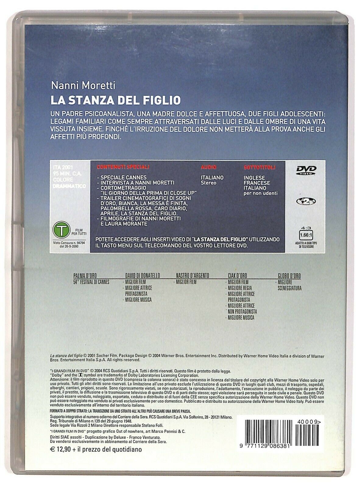 EBOND La Stanza Del Figlio Di Nanni Moretti Editoriale DVD DB675464