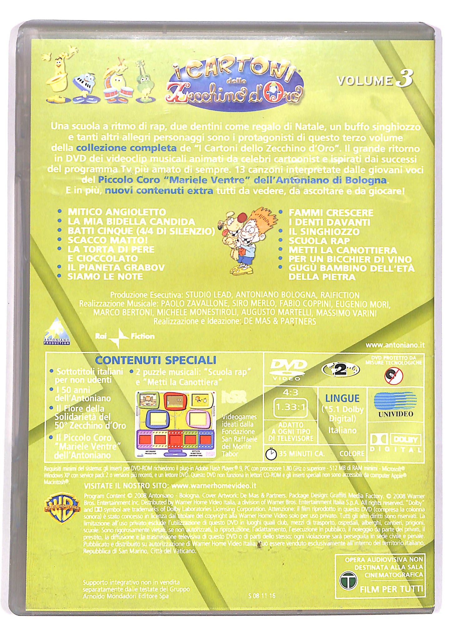 EBOND I cartoni dello Zecchino d'oro - Scuola rap Volume 03 DVD DB675604