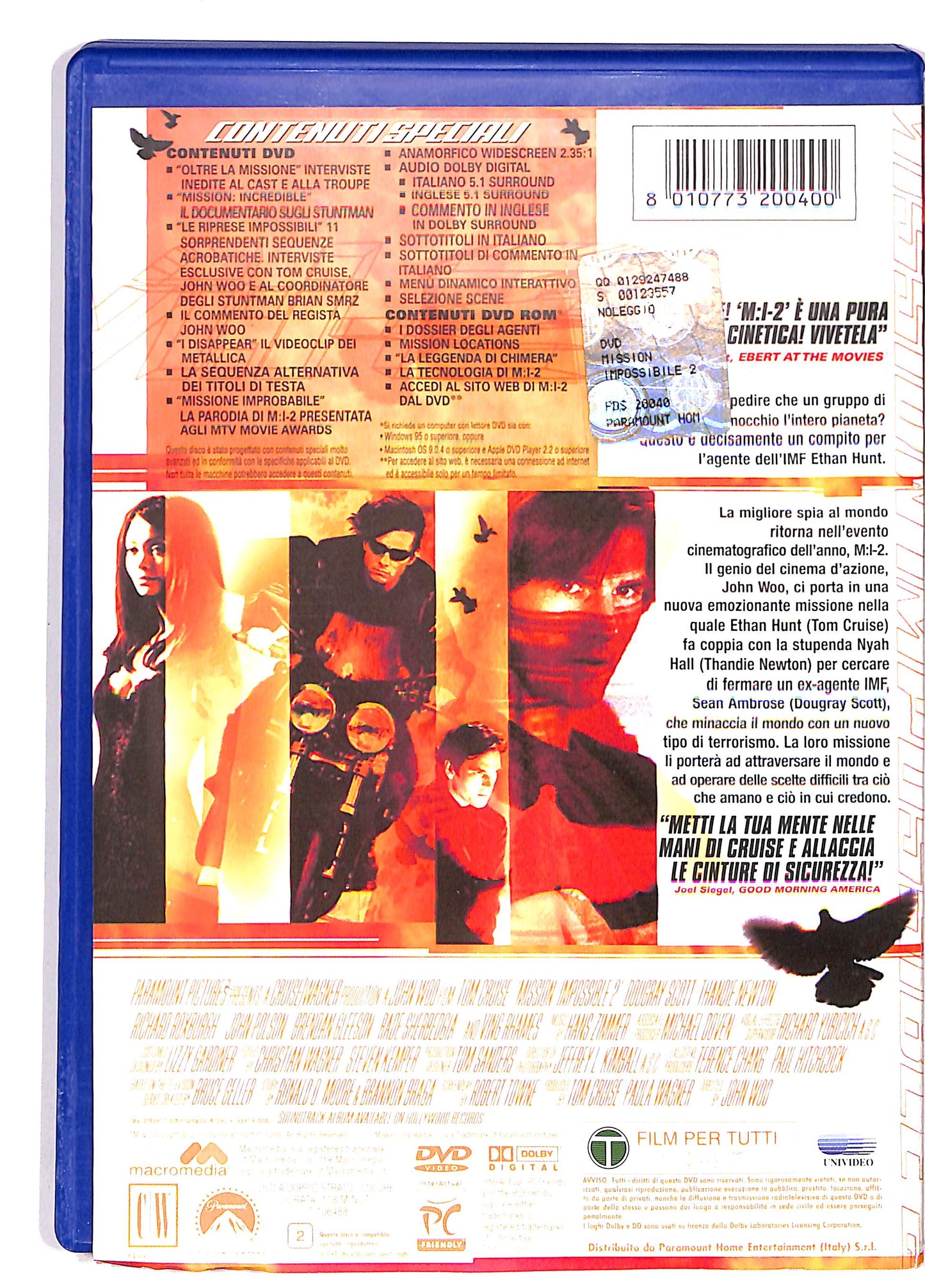 EBOND M:i-2 - Mission: Impossible 2 NOLEGGIO DVD DB675635