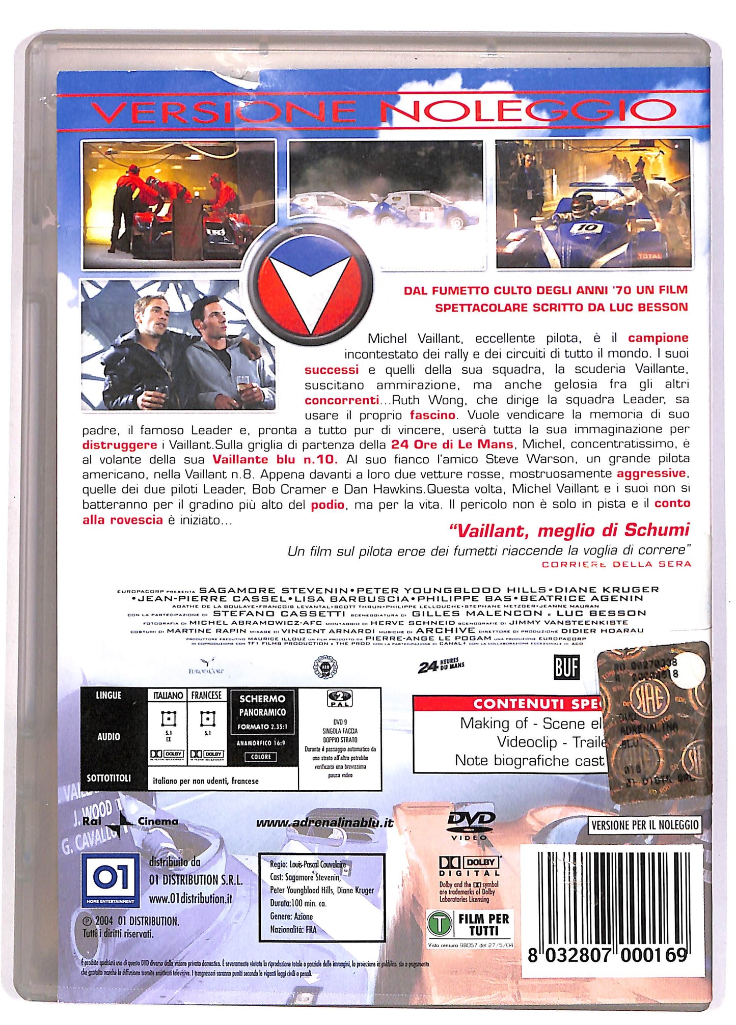 EBOND Adrenalina blu - La leggenda di Michel Vaillant NOLEGGIO DVD DB675654