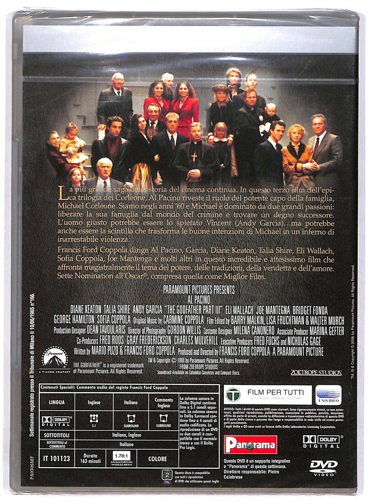 EBOND Il Padrino - Parte Iii Mafia Movie Editoriale DVD DB675828