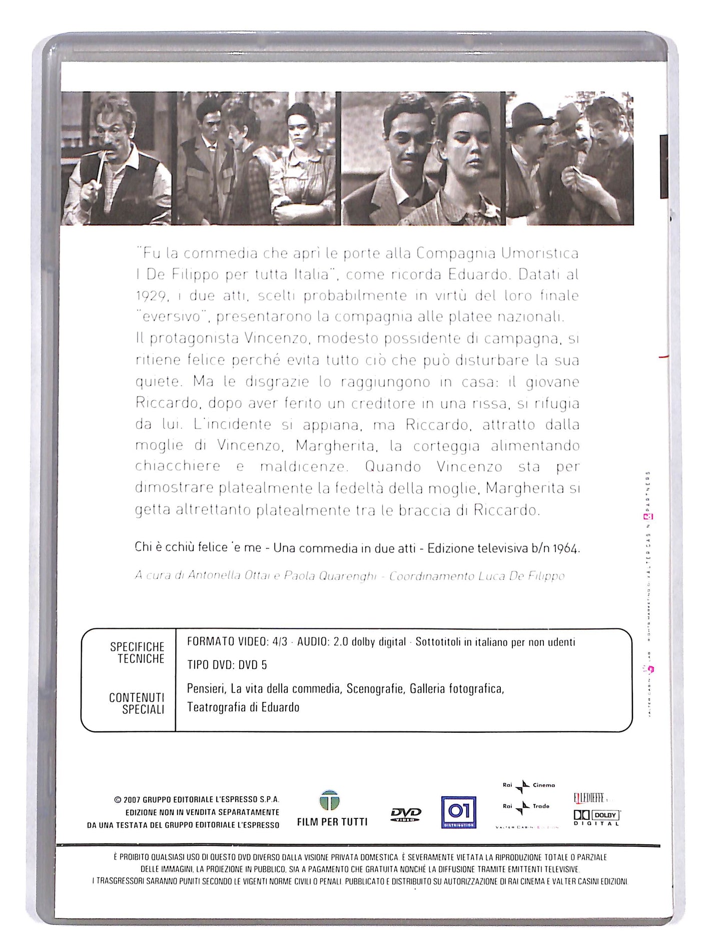 EBOND Le Commedie di Eduardo Chi e cchiu felice 'e me EDITORIALE DVD DB676233