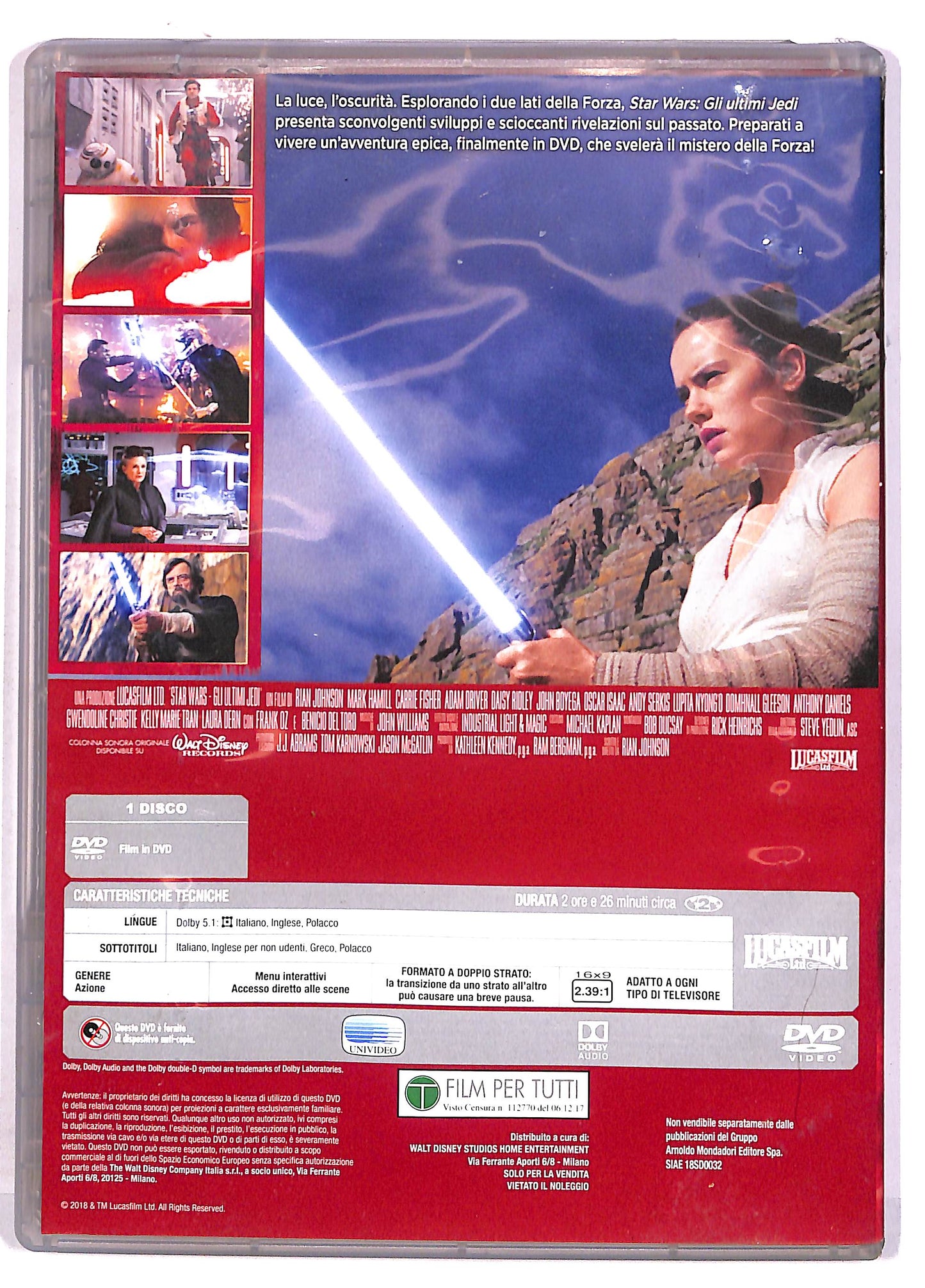 EBOND Star Wars Gli Ultimi Jedi DVD DB676608