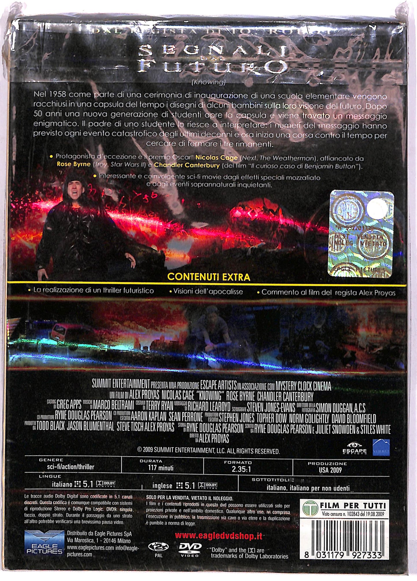 EBOND Segnali dal futuro - Knowing DVD DB676622