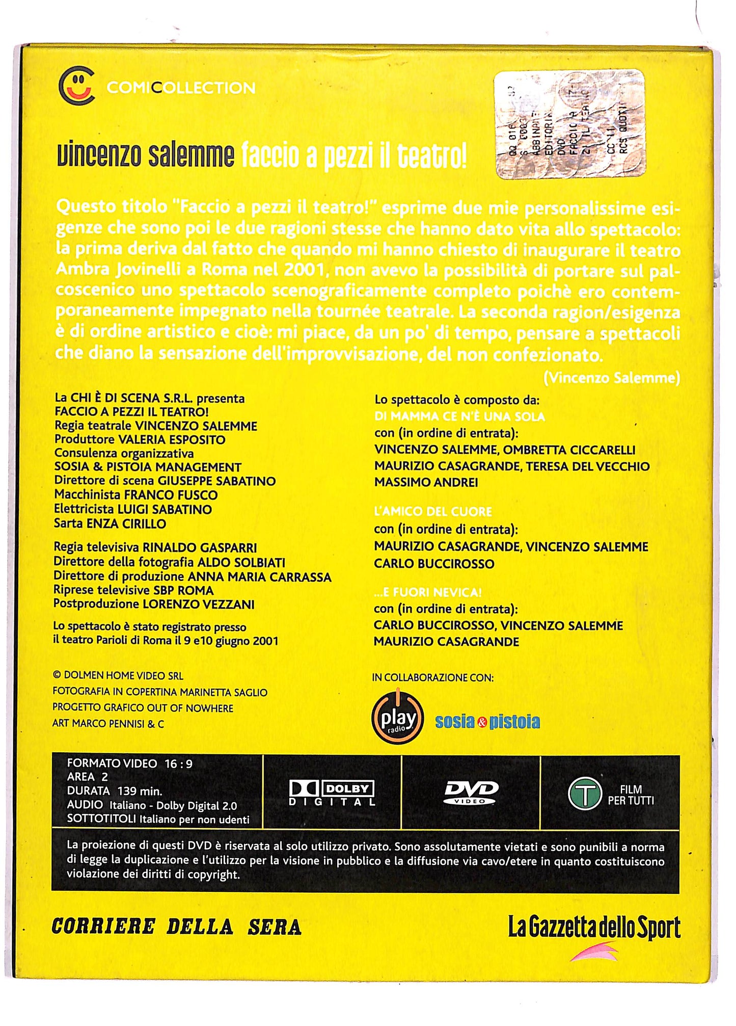 EBOND faccio a pezzi il teatro - vincenzo salemme DVD DB676653