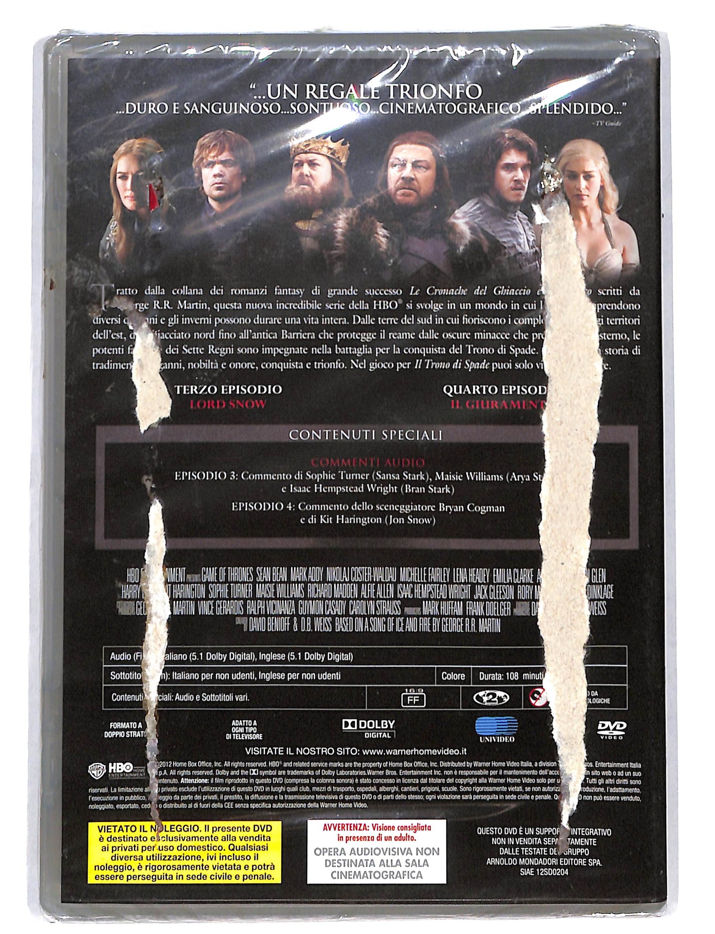 EBOND Il Trono di Spade Prima Stagione - secondo dvd DVD DB676762