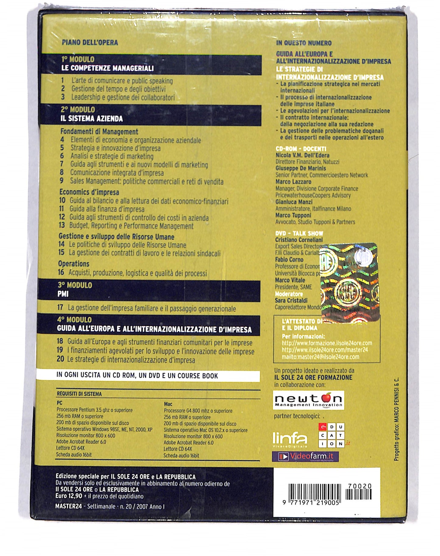 EBOND Master 24 Le strategie di internazionalizzazione d'impresa DVD DB676811