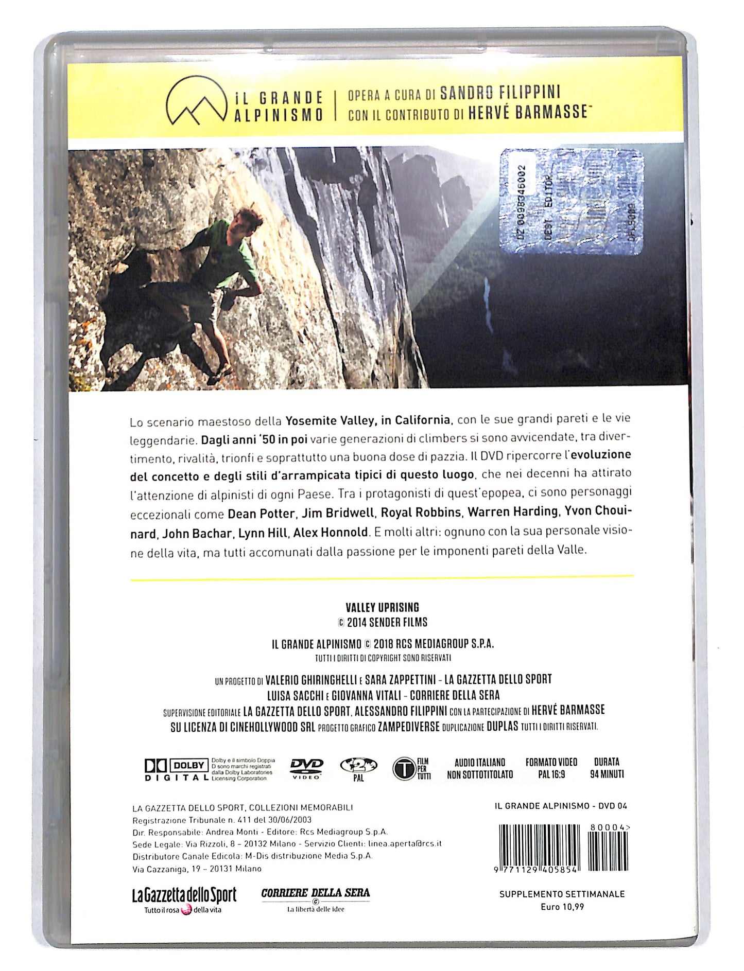 EBOND Il Grande Alpinismo vol.4 Valley Uprising DVD DB676830