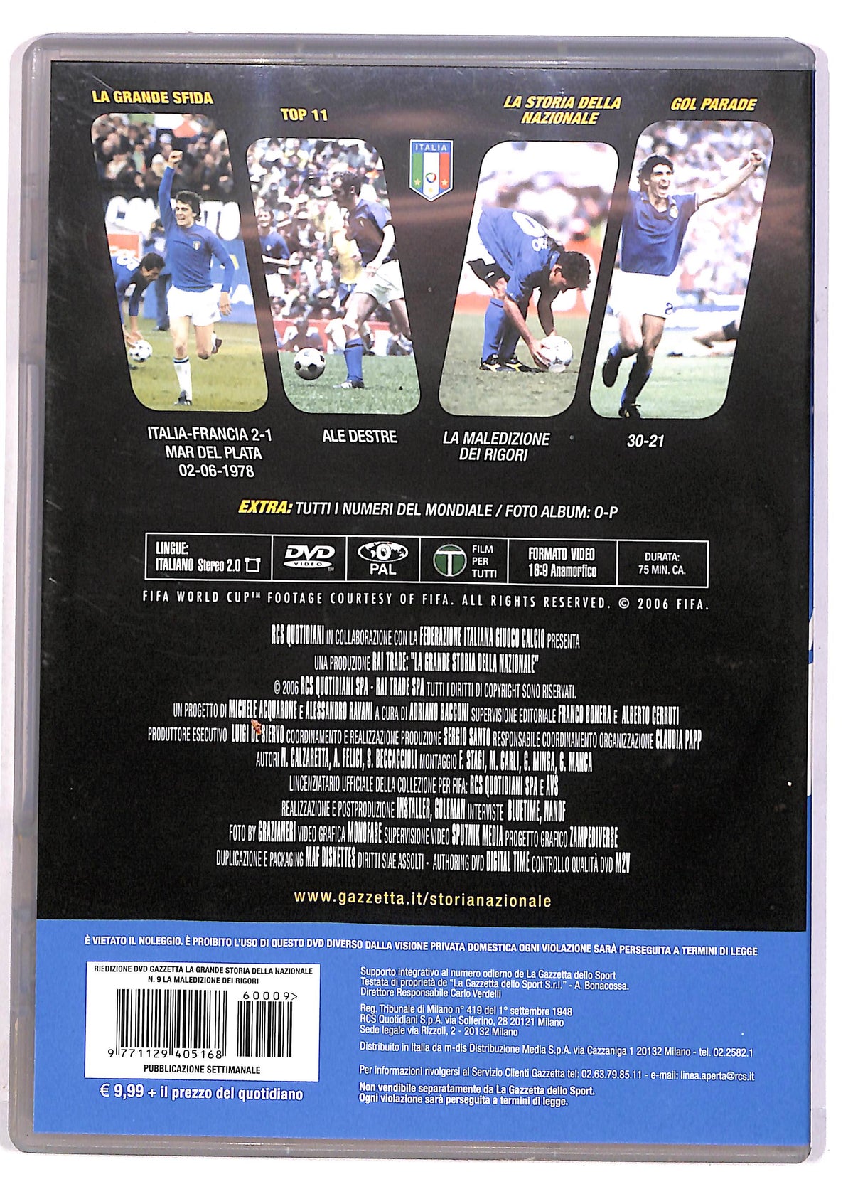 EBOND La grande storia della nazionale volume 9 EDITORIALE DVD DB677101