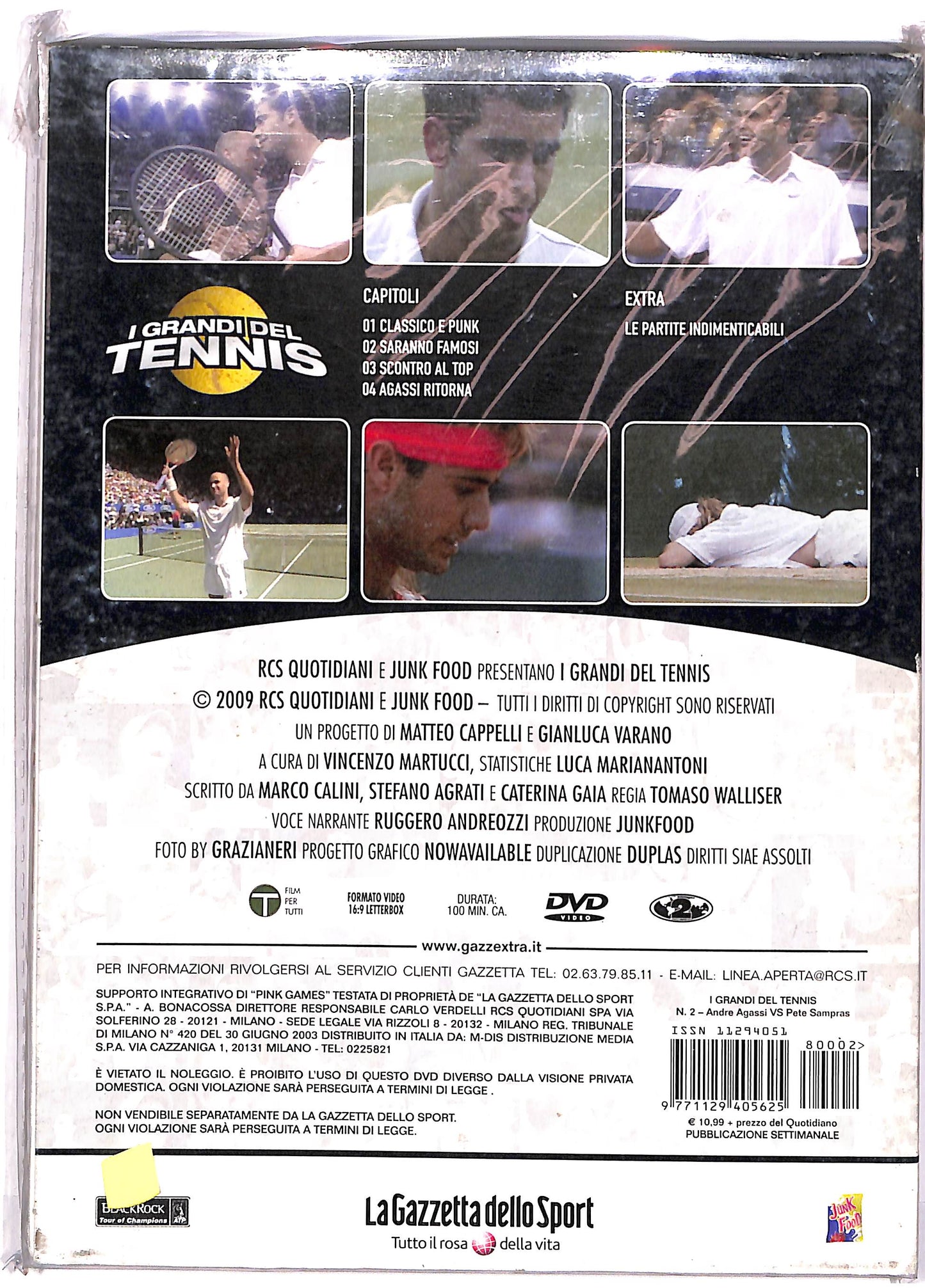 EBOND I grandi del tennis Vol.2 - A. Agassi Vs P. Sampras EDITORIALE DVD DB677128