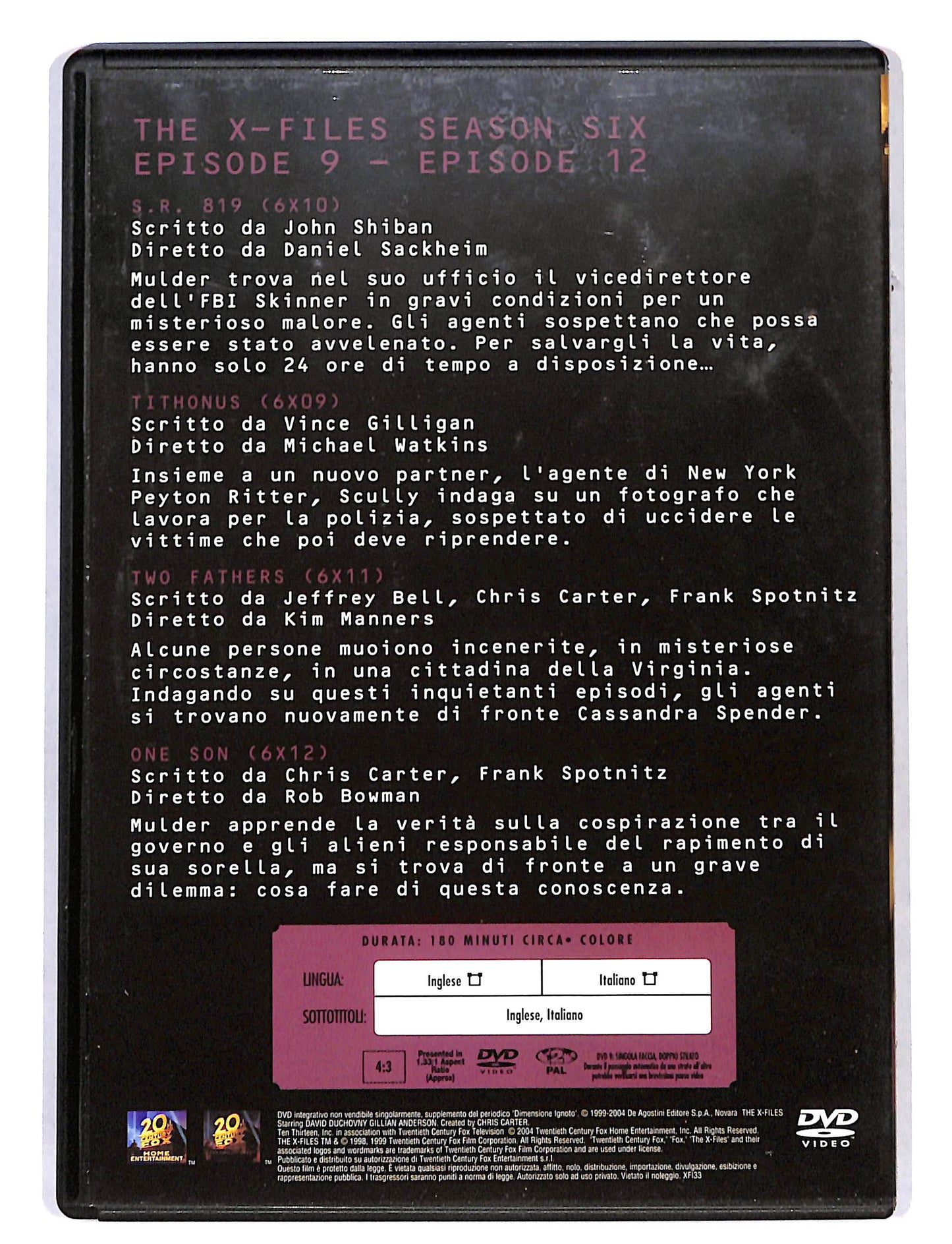 EBOND The X Files Season six vol.3 EDITORIALE DVD DB677257