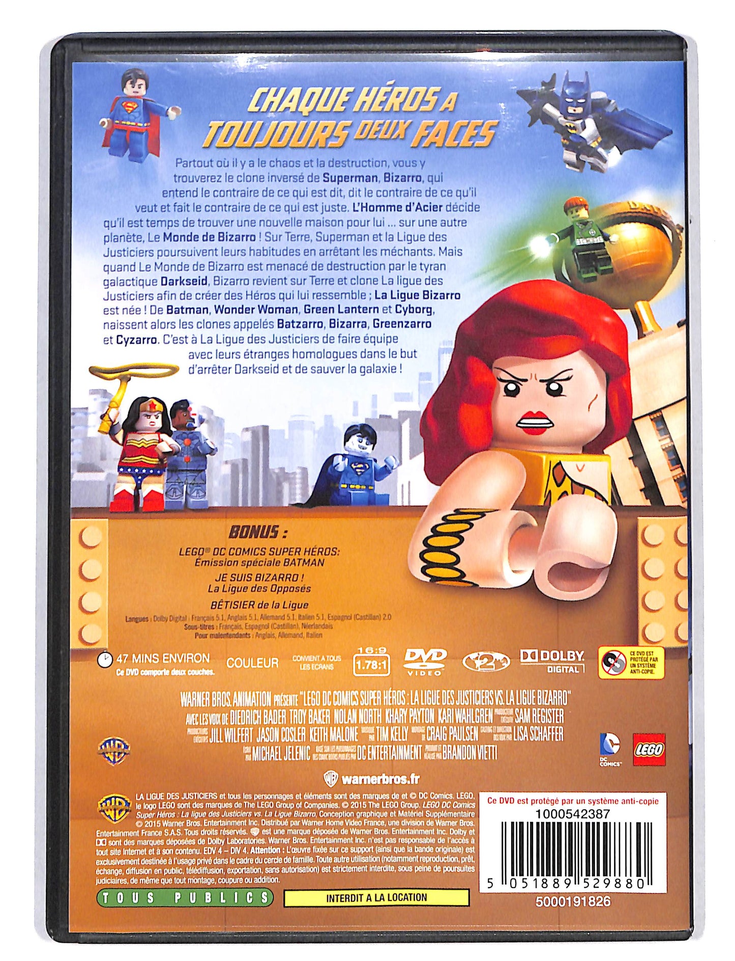 EBOND LEGO Super Heroes La Ligue des Justiciers vs Bizarro DVD DB677343