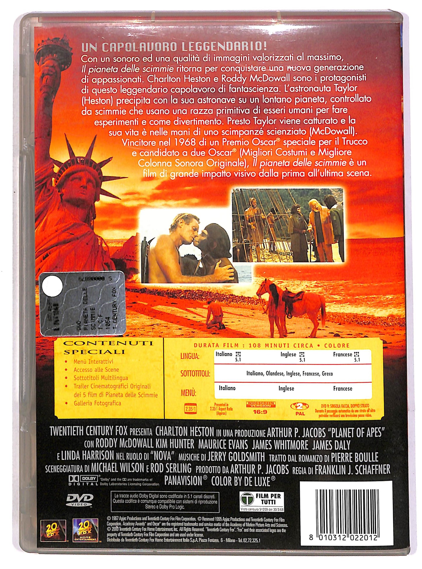 EBOND Il pianeta delle scimmie DVD DB677728