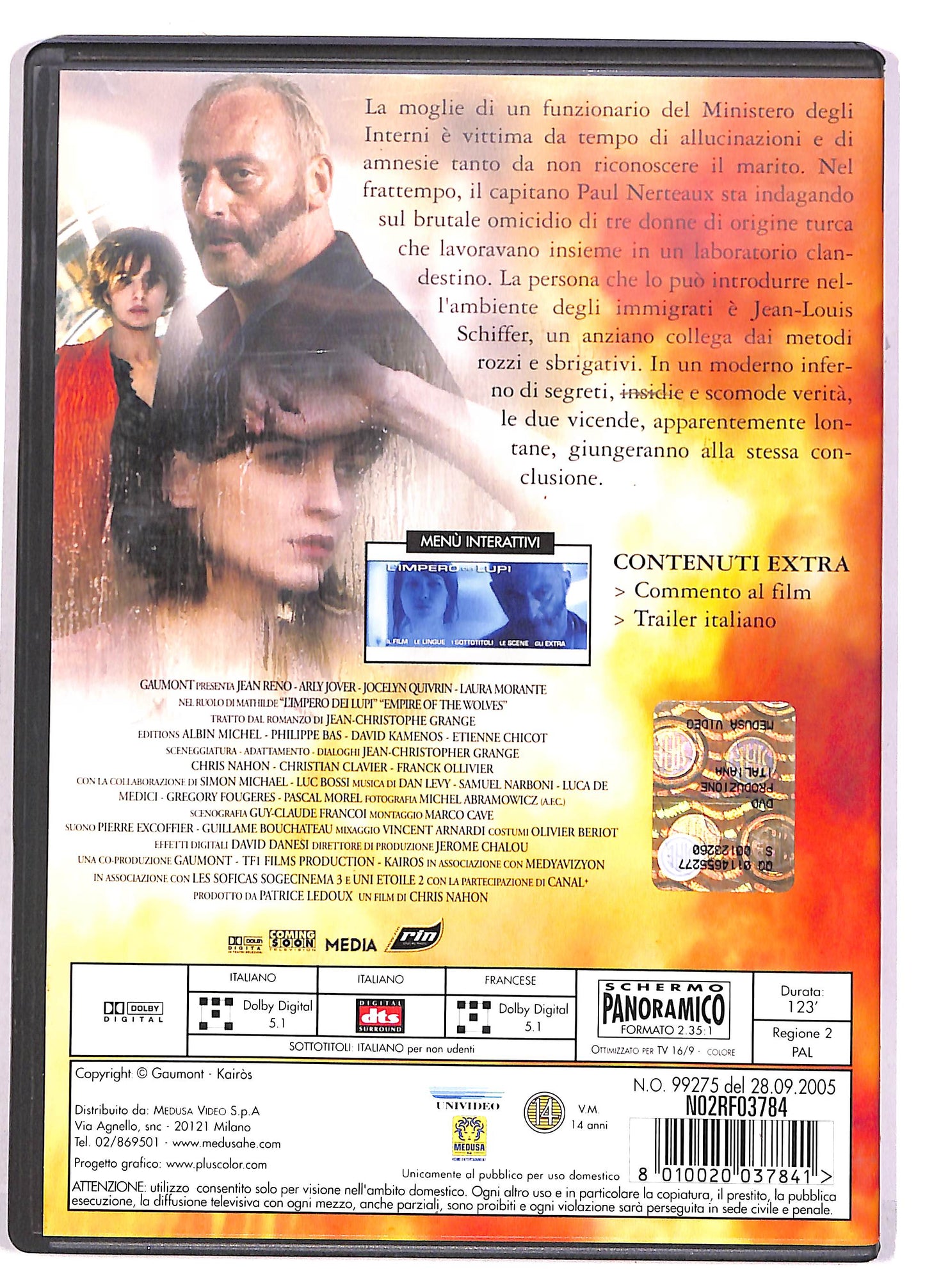 EBOND L' Impero Dei Lupi Con Jean Reno Ex Noleggio DVD DB677933