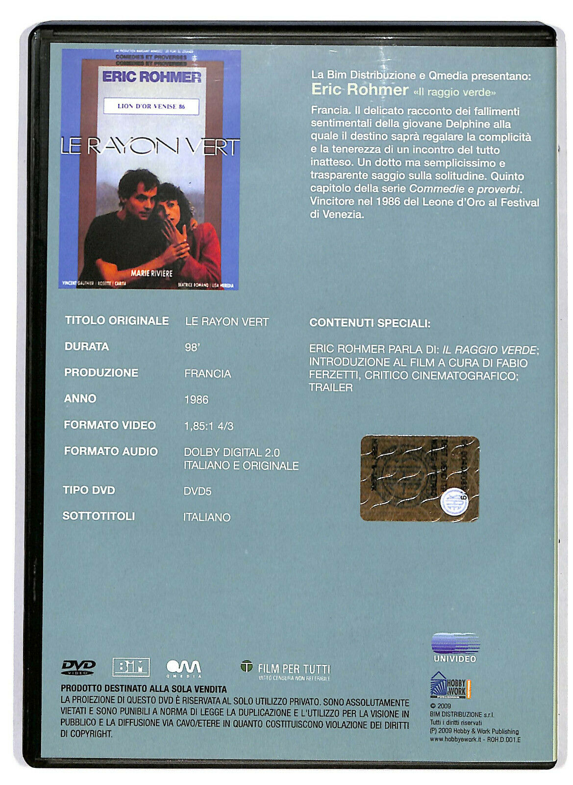 EBOND Il Raggio Verde DVD DB678301