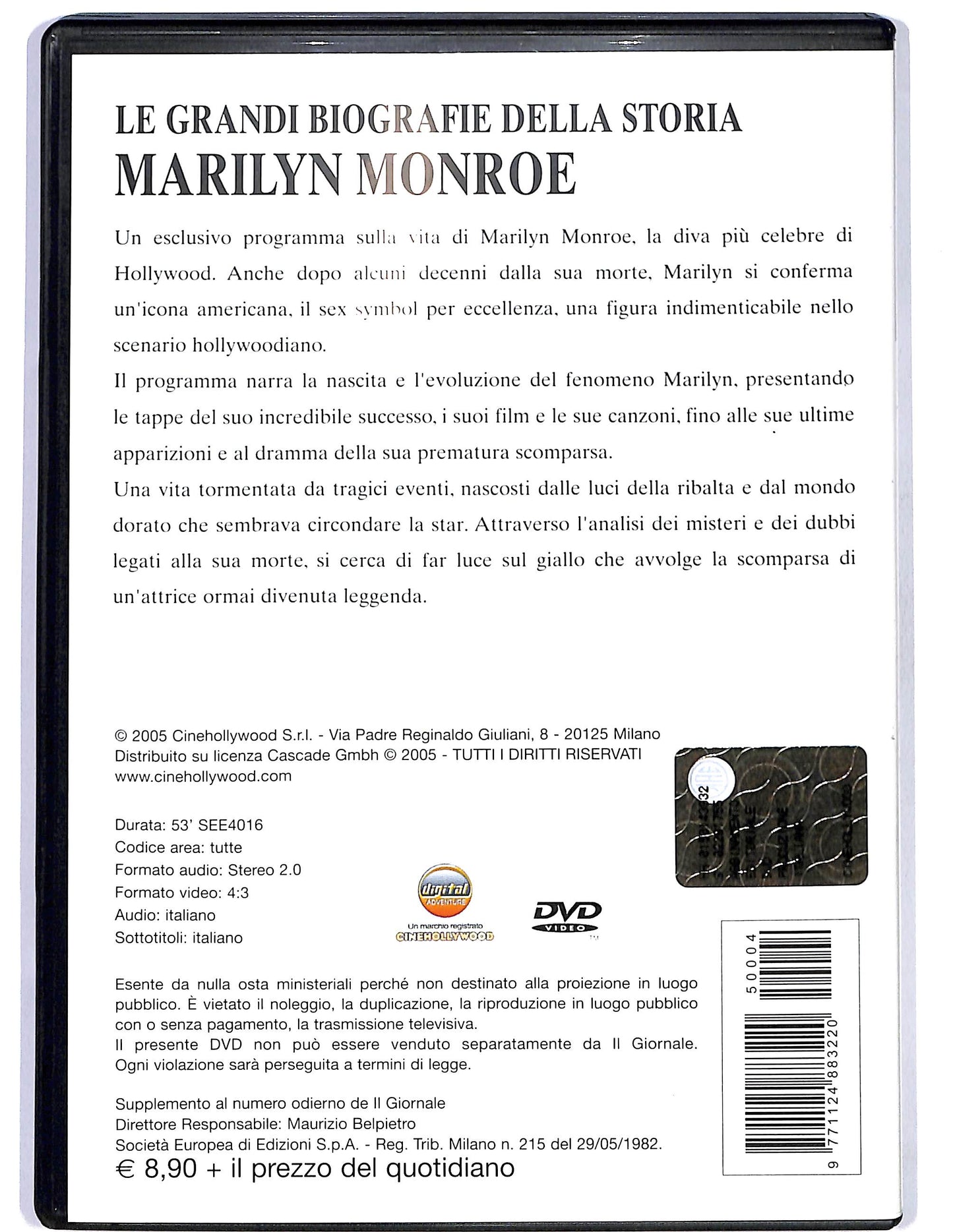 EBOND Marilyn Monroe vol.4 EDITORIALE DVD DB678751