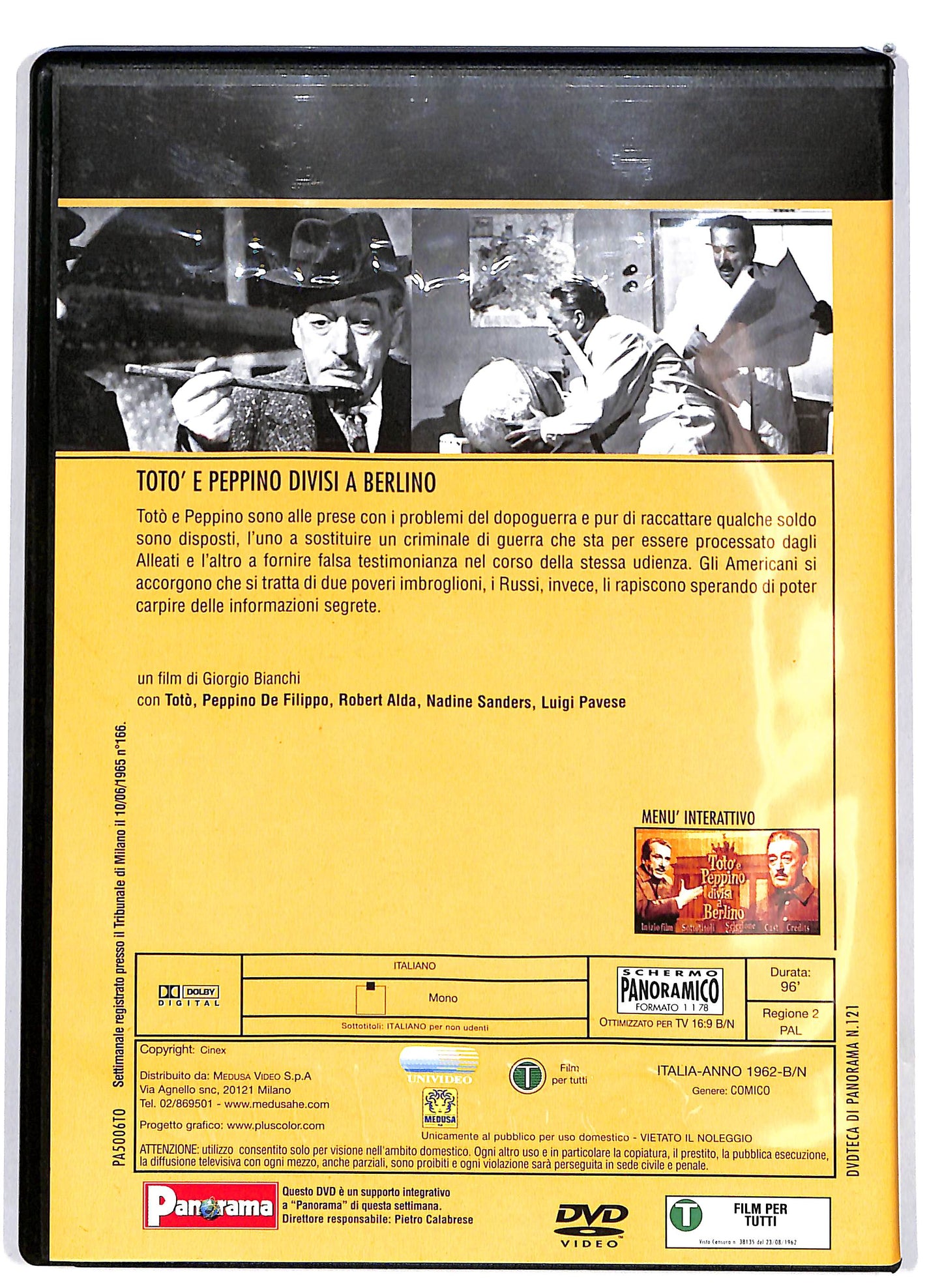 EBOND Toto e Peppino divisi a Berlino EDITORIALE DVD DB678759