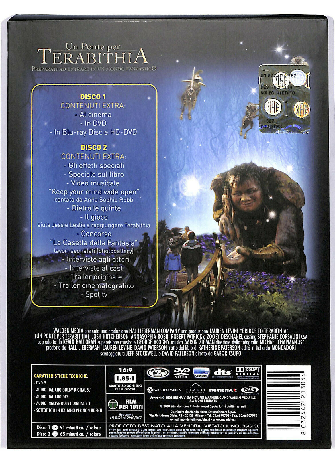 EBOND Un Ponte Per Terabithia Digipack DVD DB678935