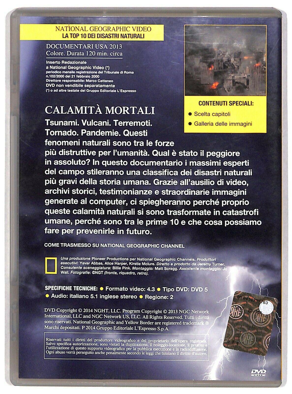 EBOND La Top 10 Dei Disastri Naturali - National Geographic Vol.134 DVD DB679155