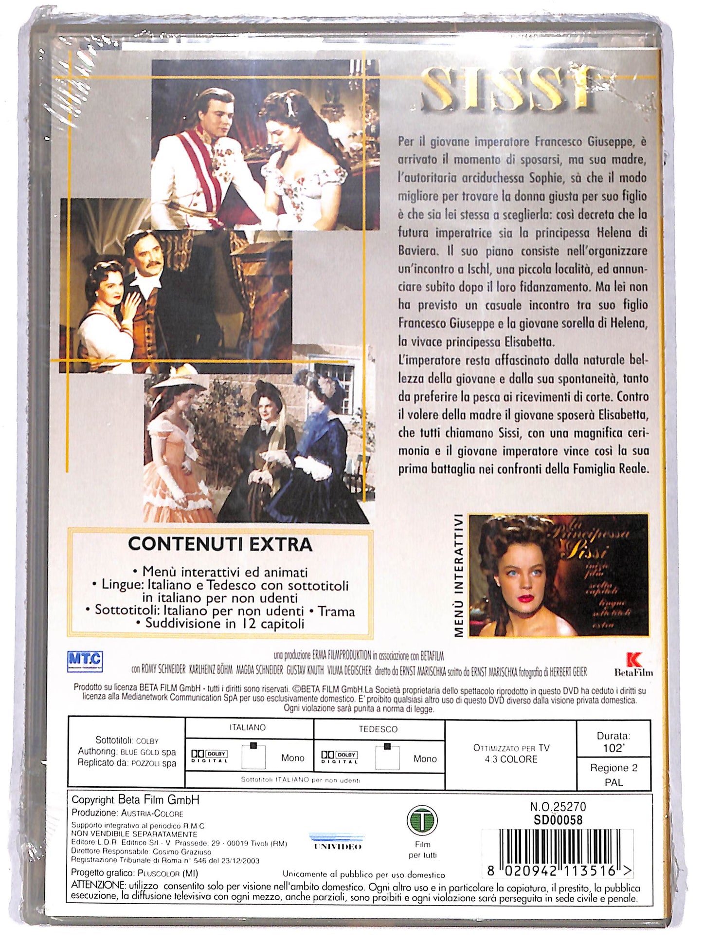 EBOND la principessa sissi DVD DB679209