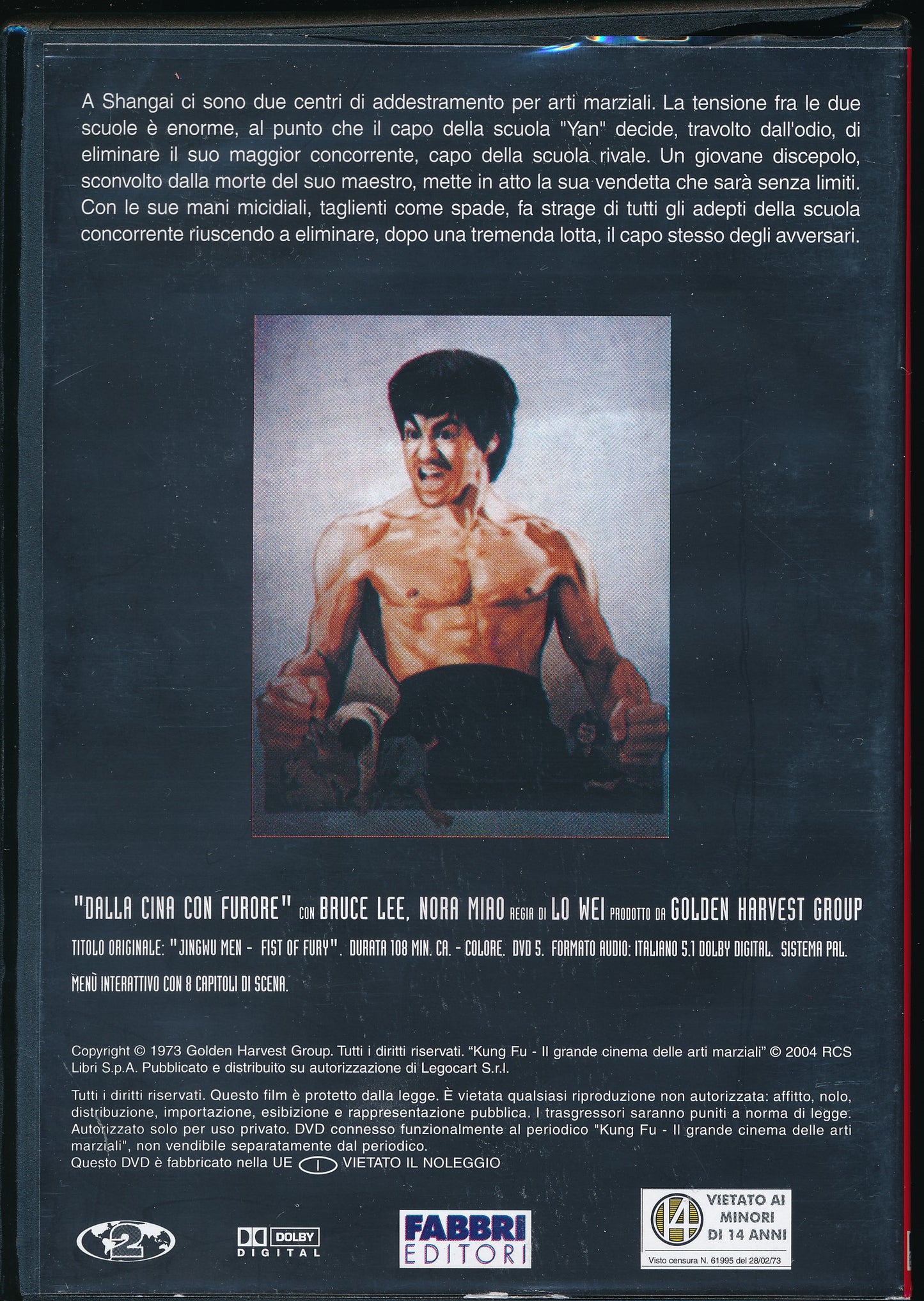 EBOND Dalla Cina con furore Kung Fu cinema delle arti marziali DVD DB679262