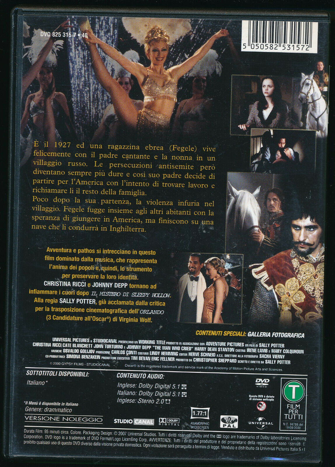 EBOND The Man Who Cried - L'uomo Che Pianse Ex Noleggio DVD DB679322